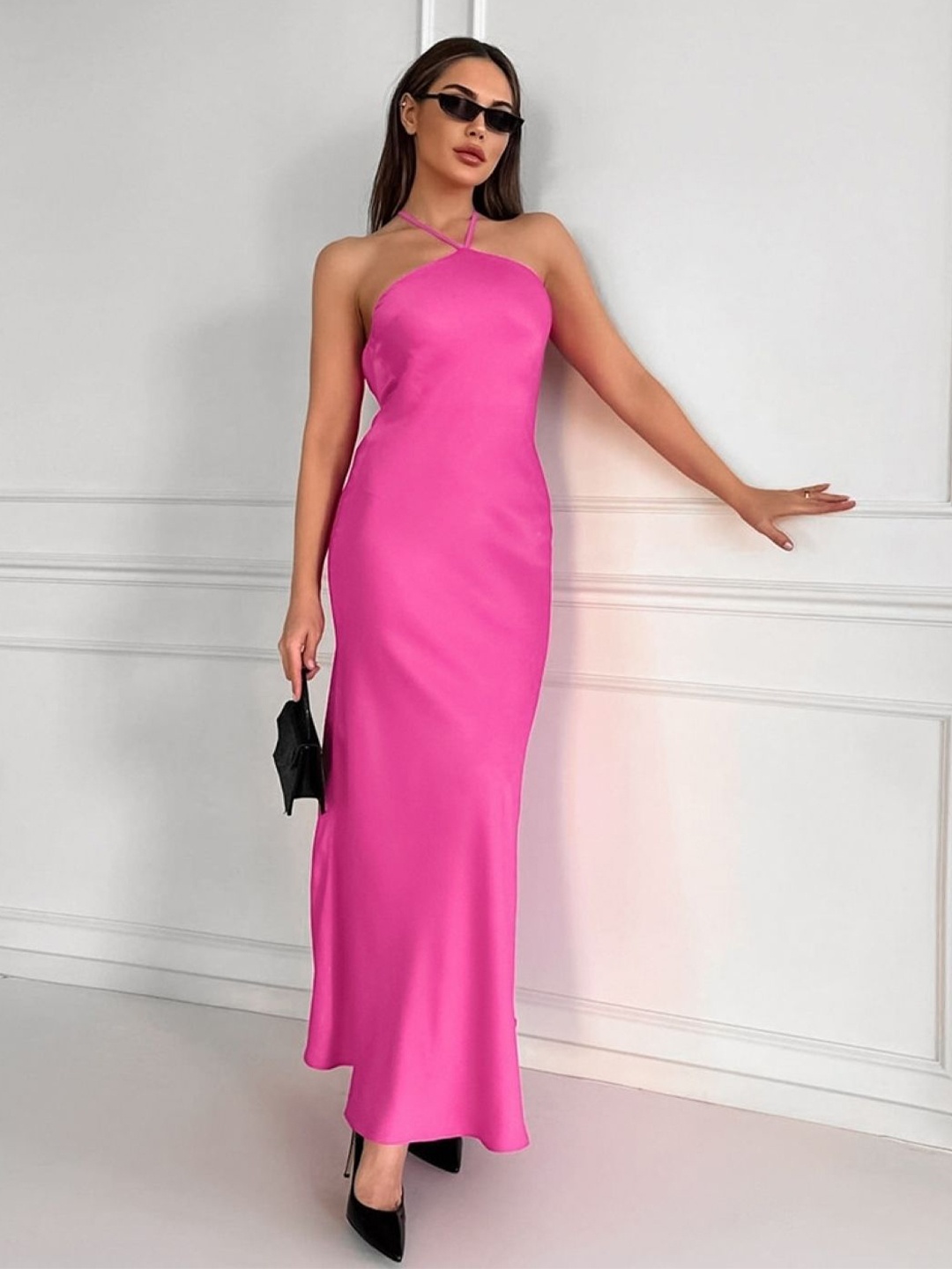 

StyleCast Women Bodycon Maxi Dress, Pink