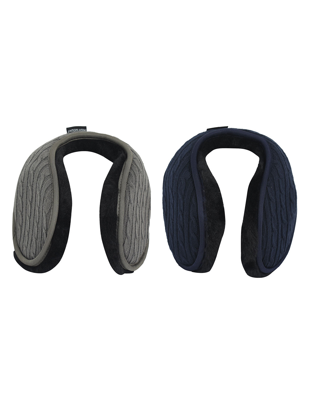 

FabSeasons Men Pack of 2 Fur Acrylic Ear Muffs, Grey