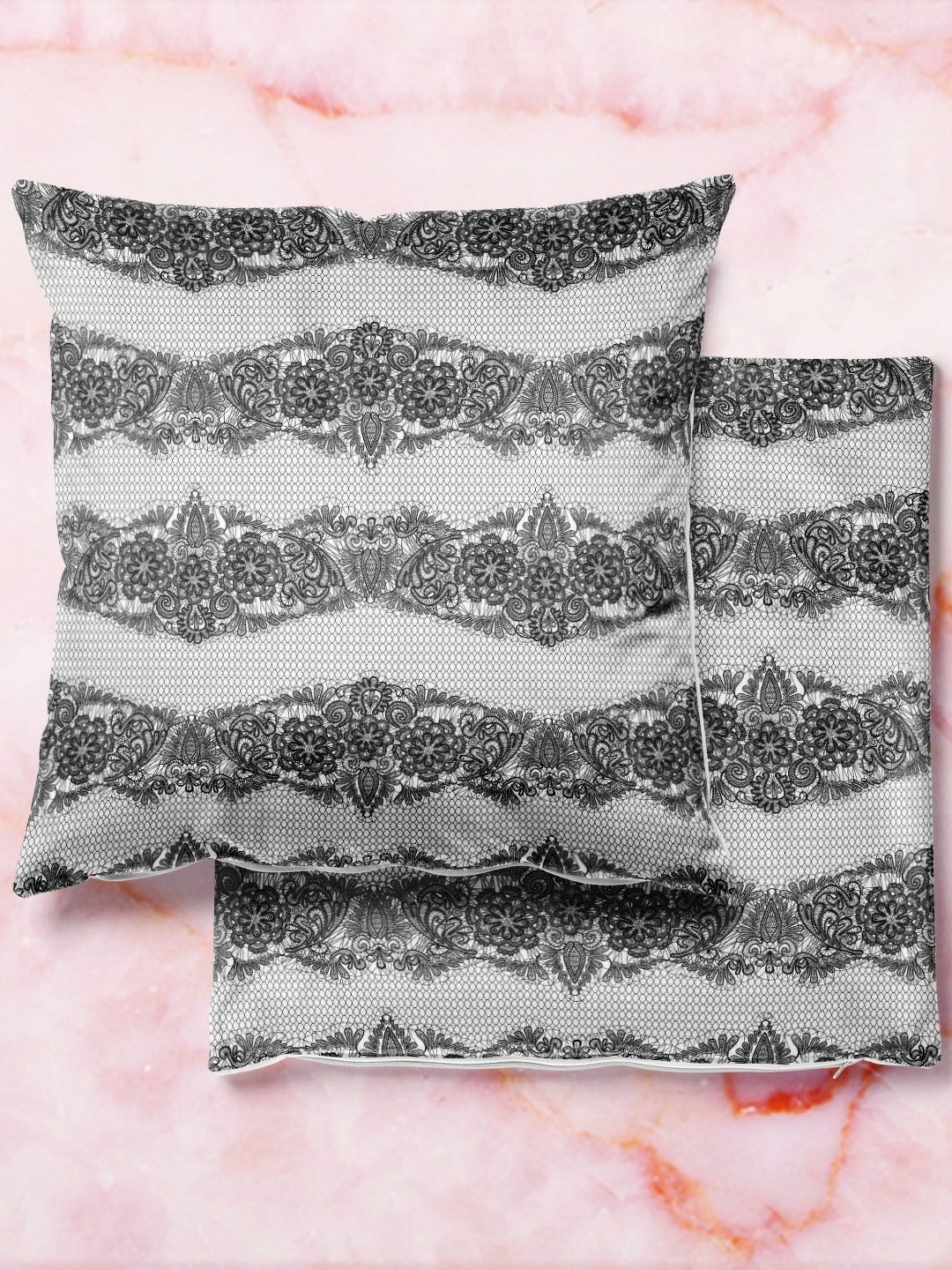 

ArtzFolio Multicoloured Set of 2 Velvet Square Cushion Covers, Multi