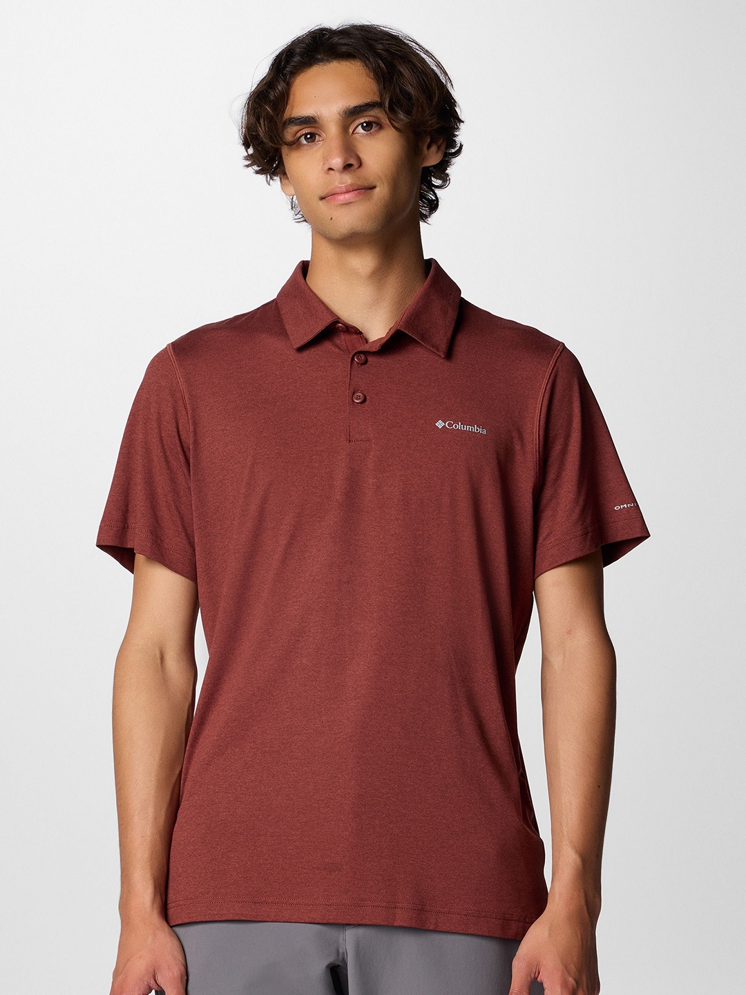 

Columbia Tech Trail Omni-Wick Polo T-Shirt, Maroon