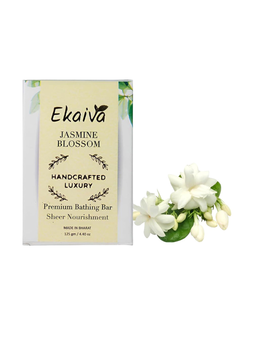 

EKAIVA ORGANICS Jasmine Blossom Organic Daily Bathing Soap - 125 g, White