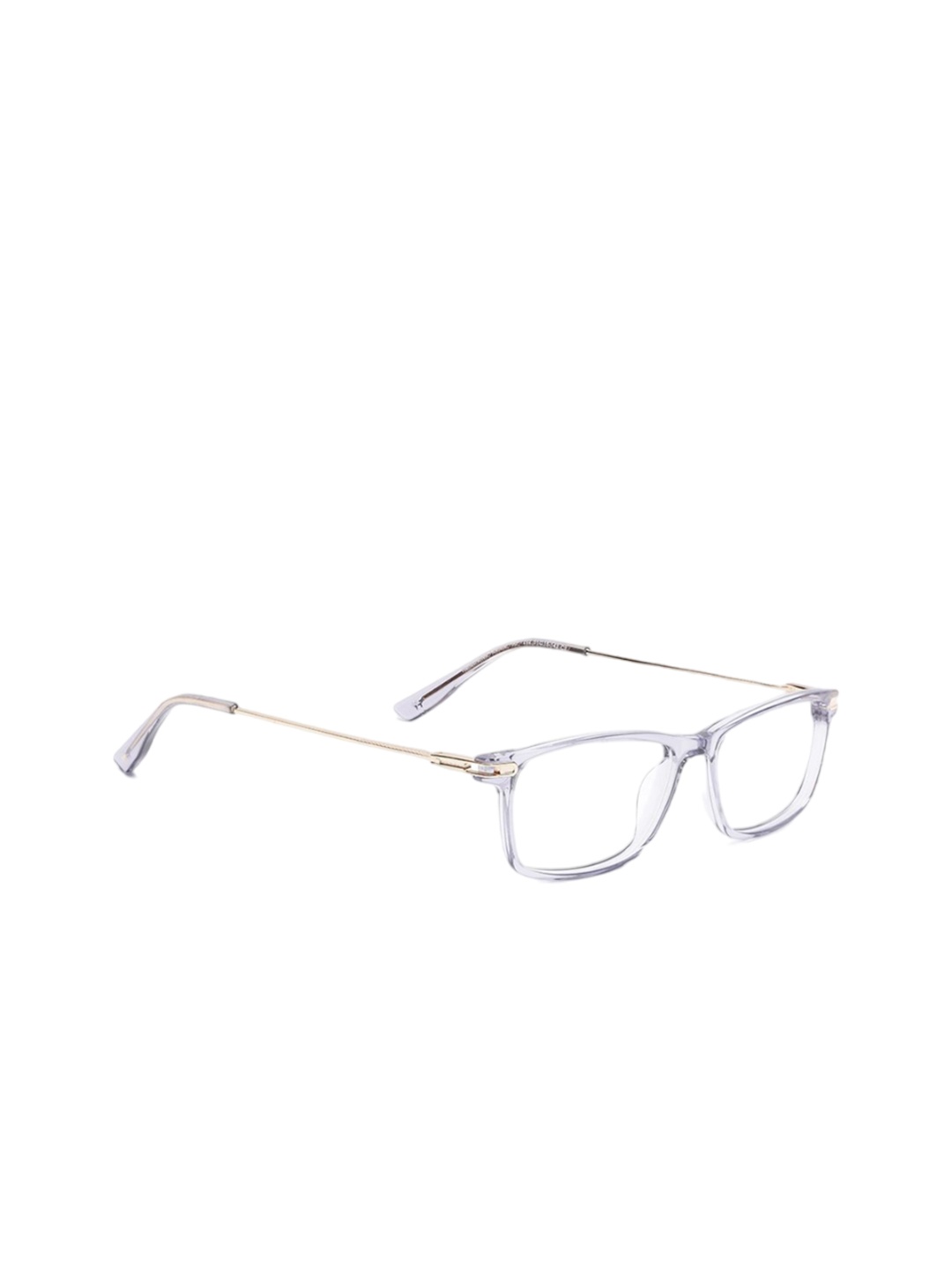 

Specsmakers Unisex Full Rim Rectangle Frames FSFCGYGD51HAP1202-Crystal Grey
