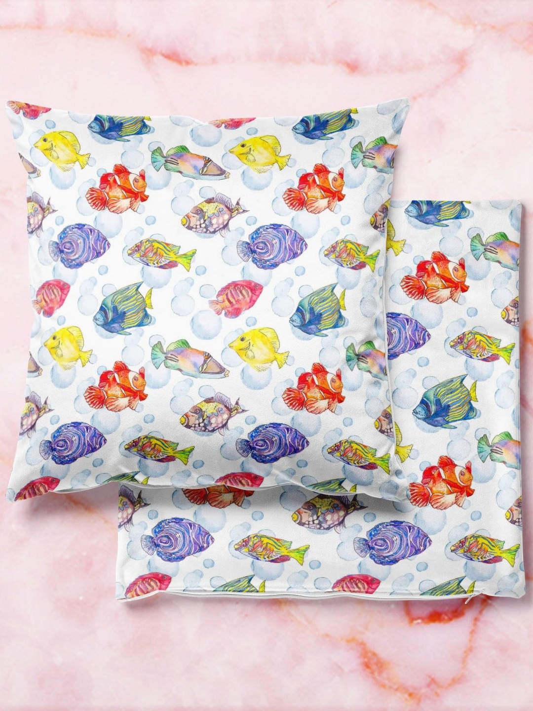 

ArtzFolio Multicoloured Set of 2 Square Cushion Covers, Multi