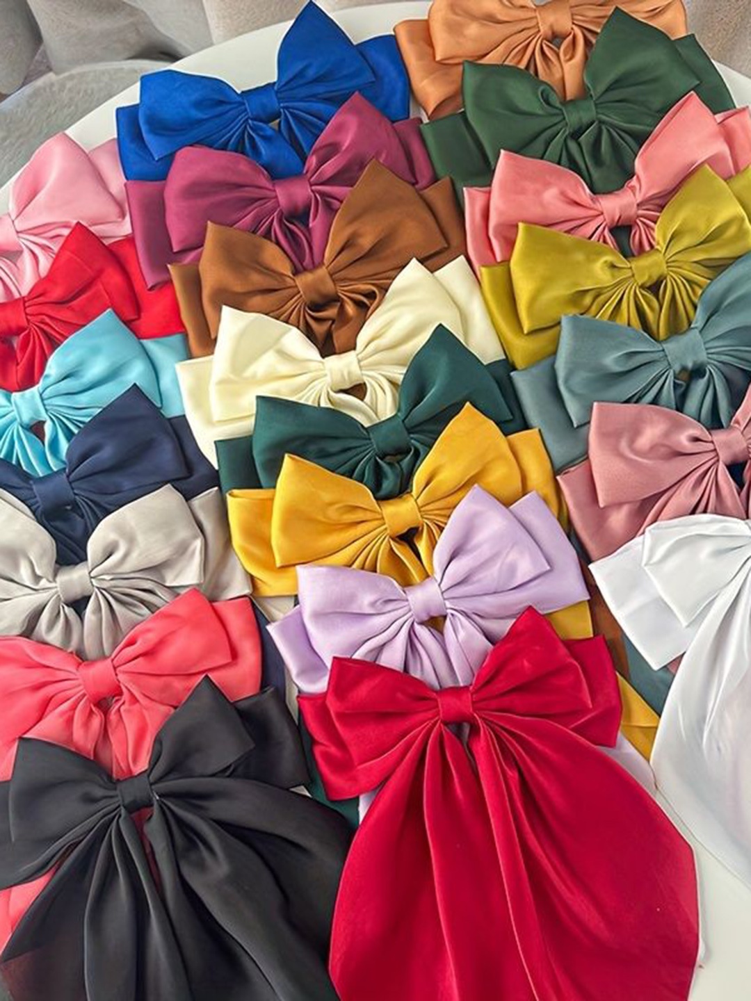 

CHRONEX Set of 3 Elegant Retro Bow French Barrette - Assorted
