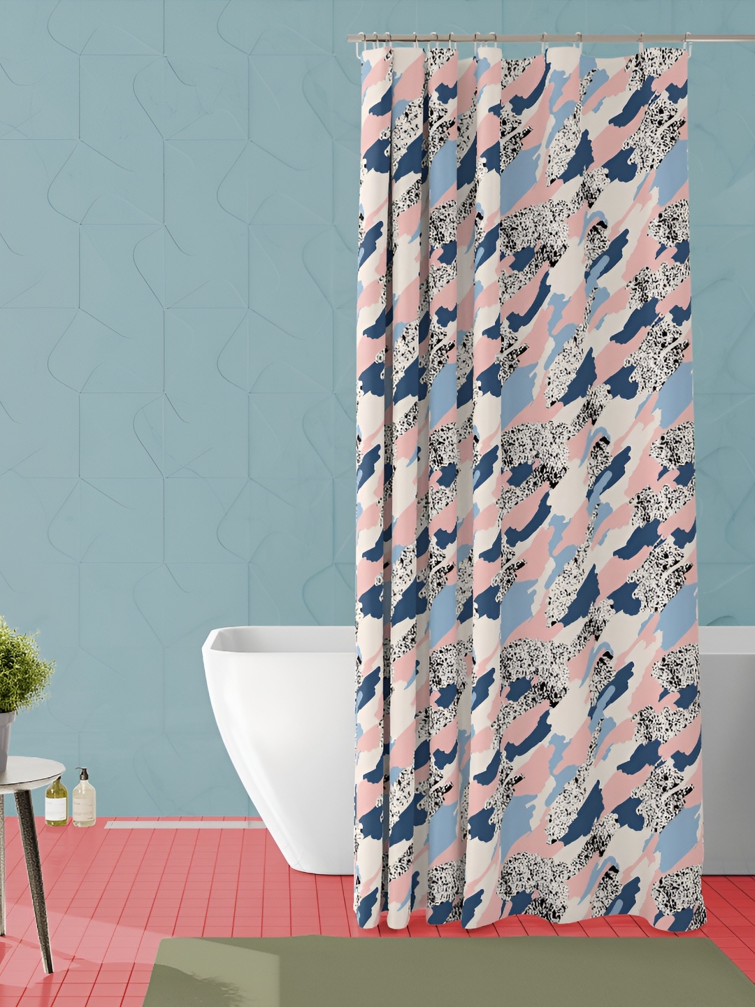 

ArtzFolio Single Piece Waterproof Polyester Shower Curtain, Multi