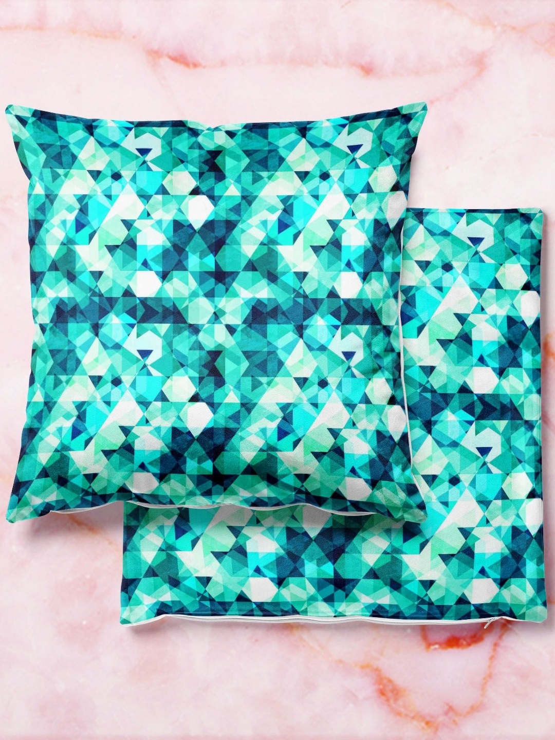 

ArtzFolio Multicoloured Set of 2 Square Cushion Covers, Multi