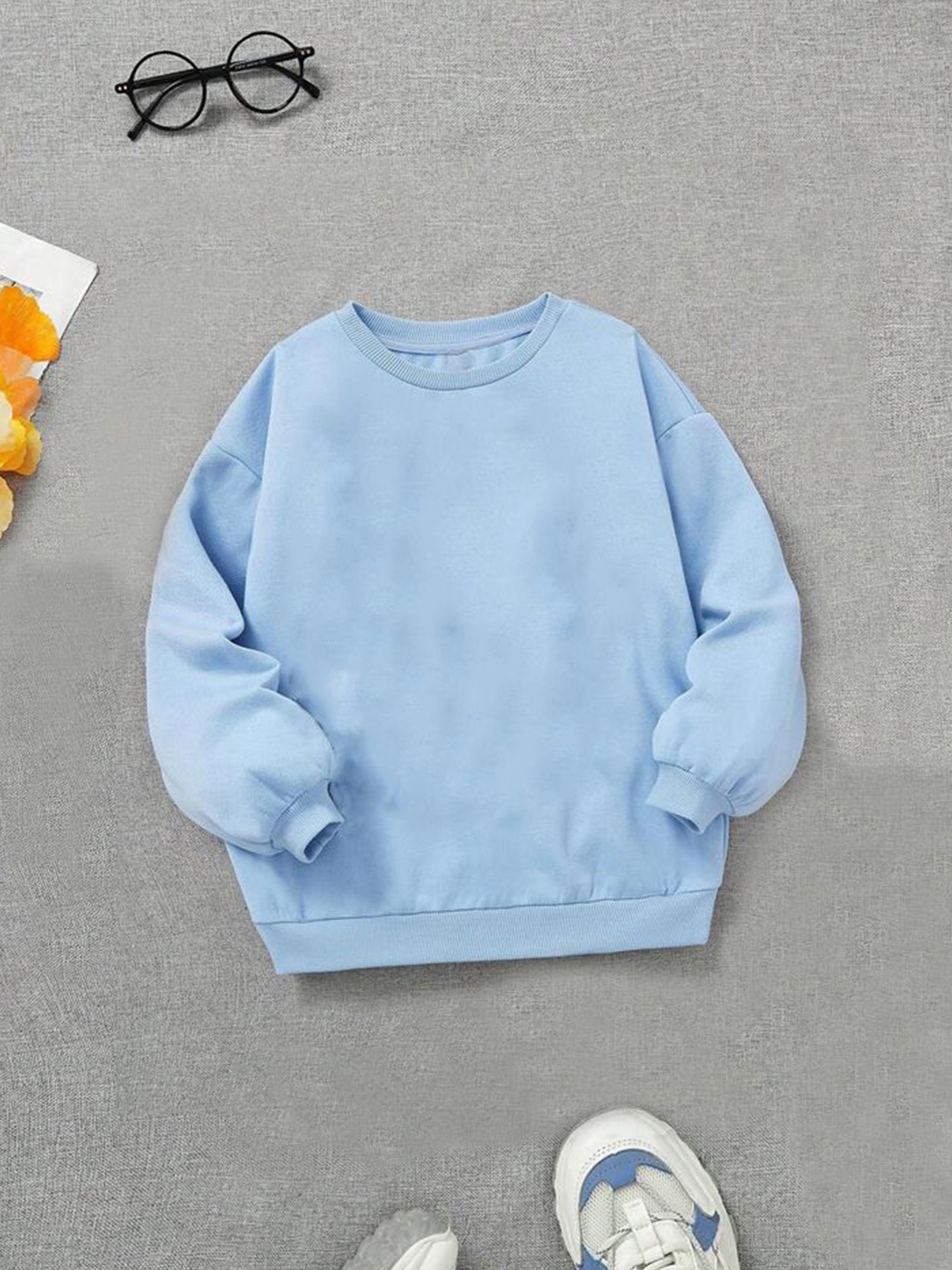 

TABADTOD Unisex Kids Geometric Printed Hooded Sweatshirt, Blue
