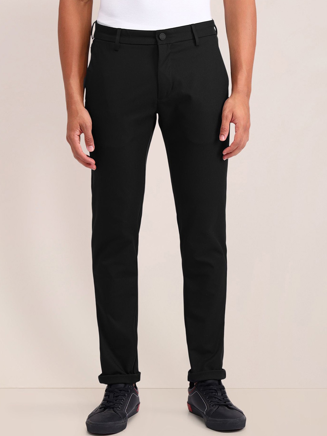 

U.S. Polo Assn. Men techverse Urban Slim Fit Chinos Trousers, Black