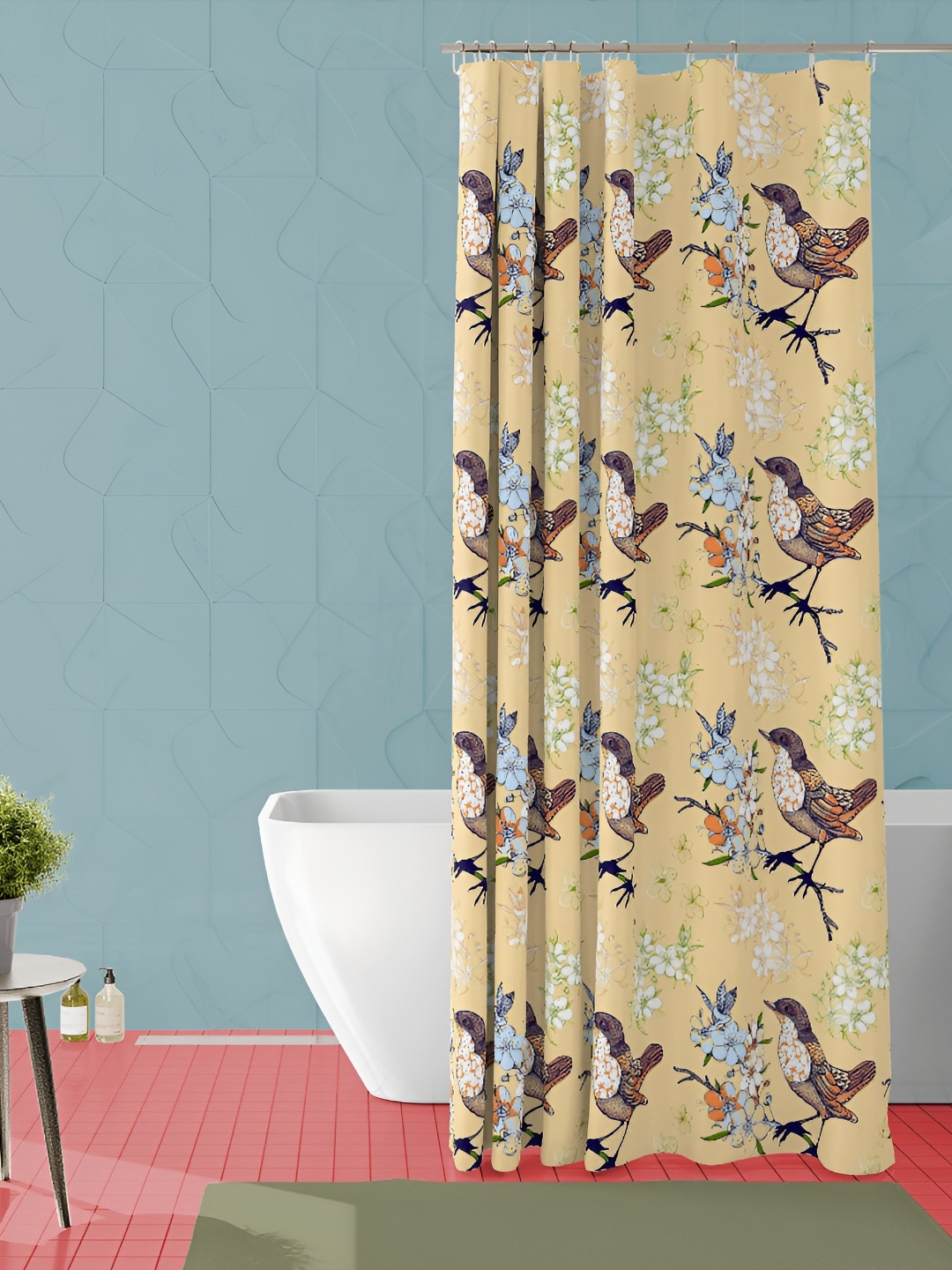 

ArtzFolio Single Piece Waterproof Polyester Shower Curtain, Multi