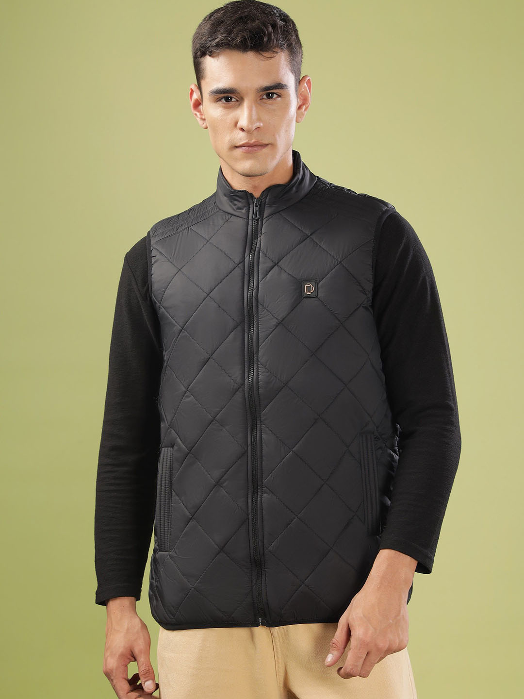 

Dollar Men Lightweight Bomber Jacket, Black