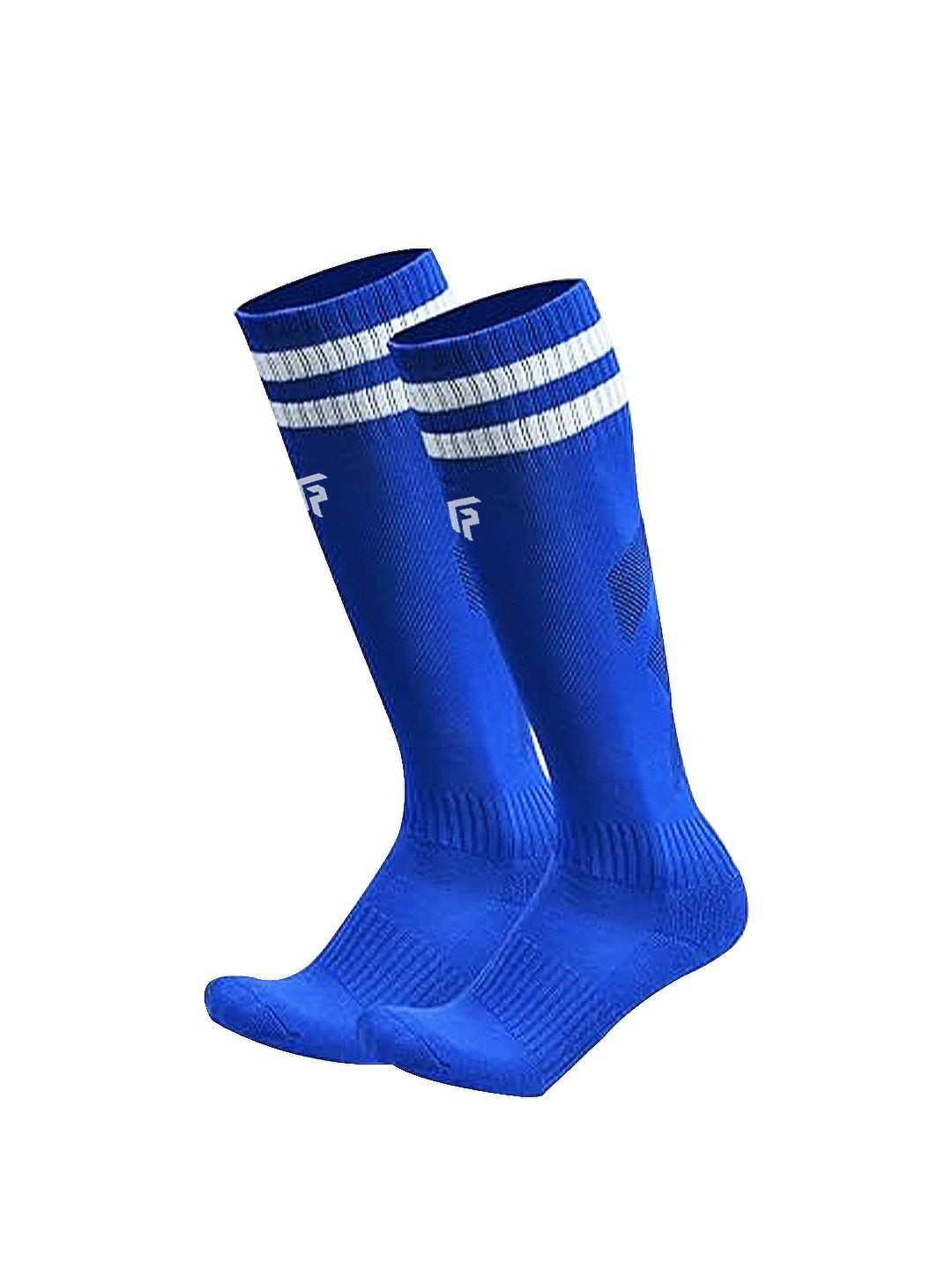 

FOOTPRINTS Men Cotton Knee-Length Sports Socks, Blue