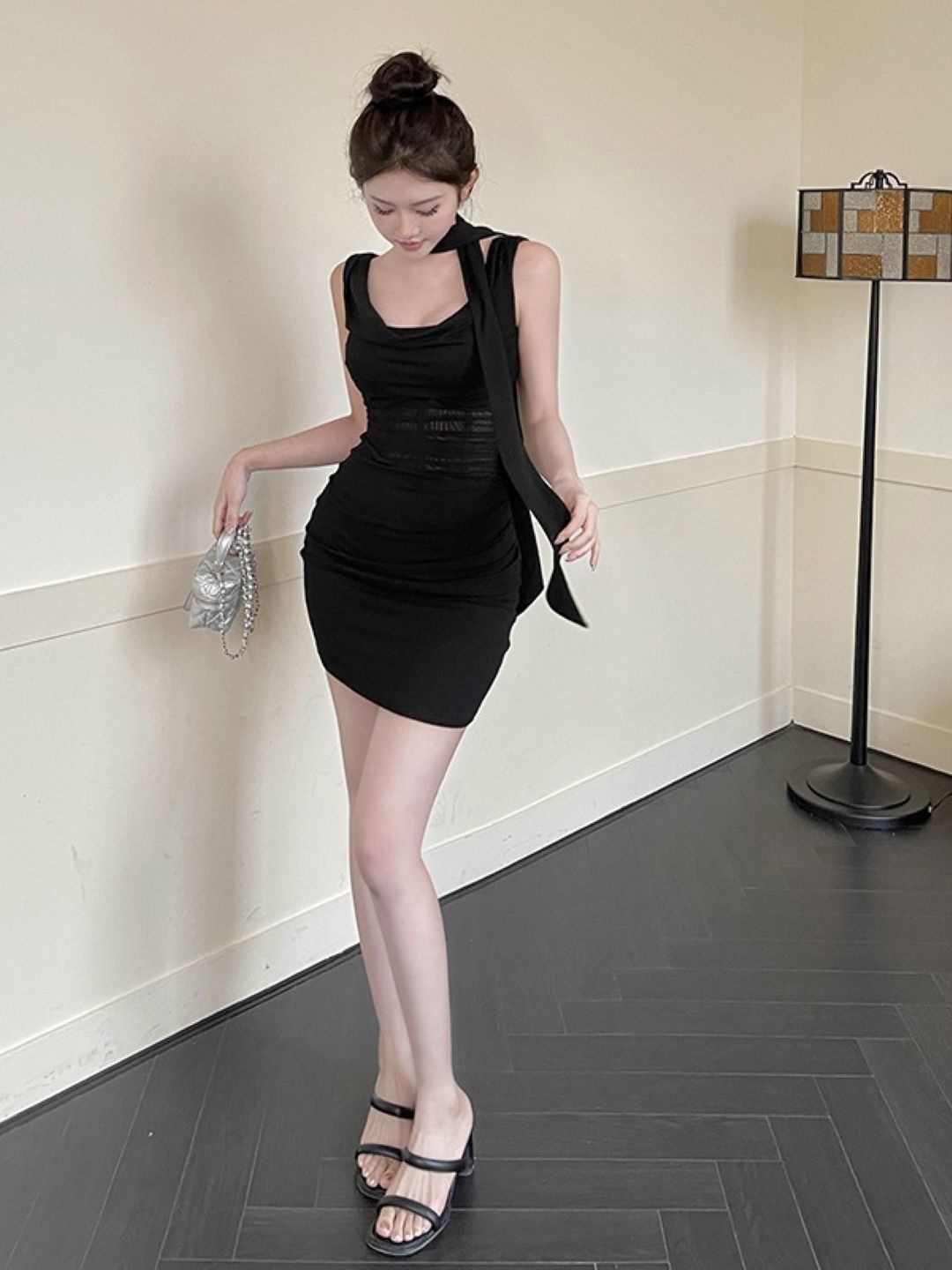 

KPOP Women Bodycon Dress, Black