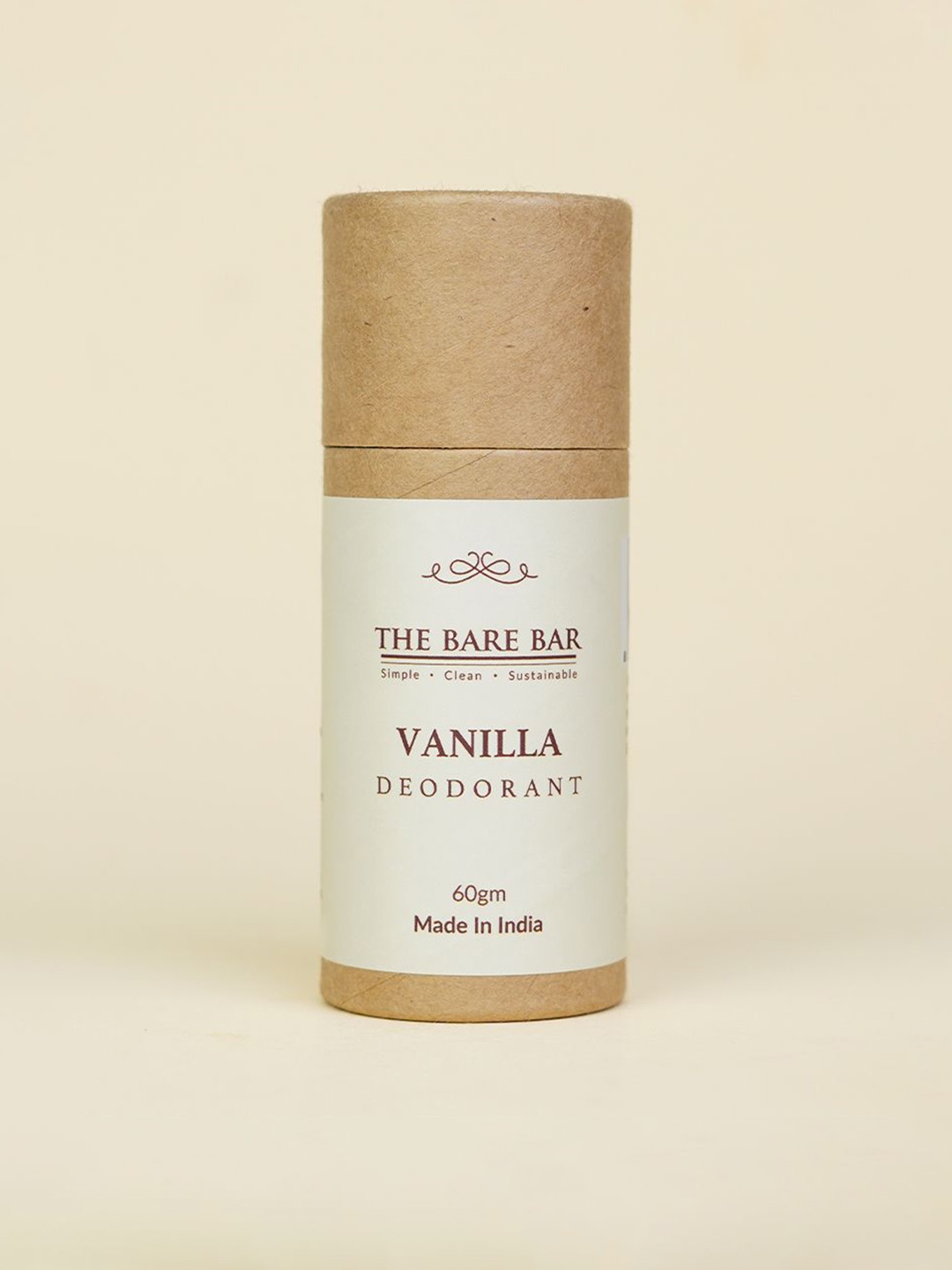 

The Bare Bar Vanilla Deodorant - 60 g, Cream