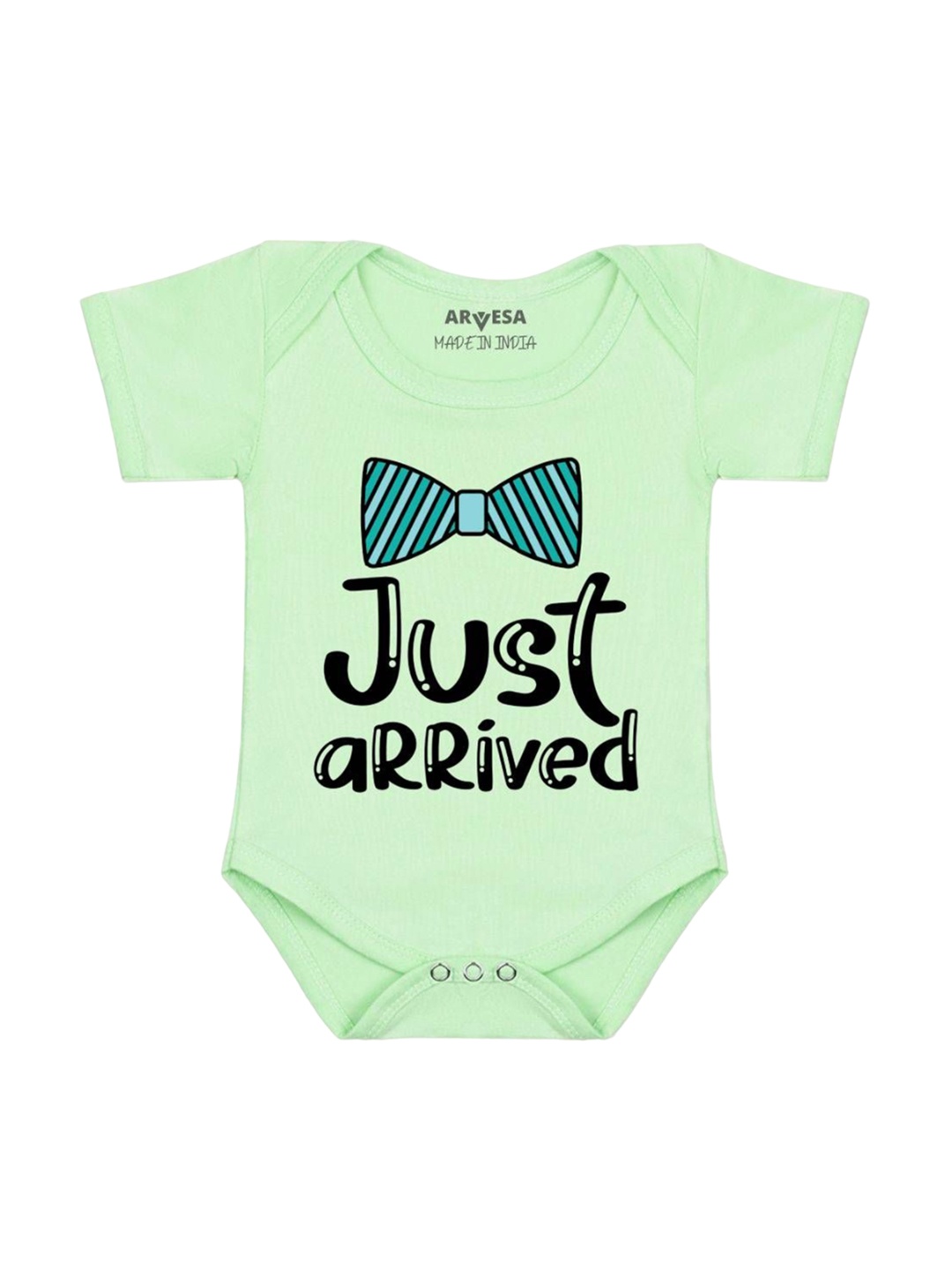 

Arvesa Infants New Born Romper Printed Bodysuits, Green