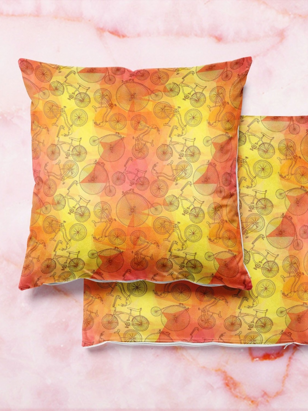 

ArtzFolio Multicoloured Set of 2 Square Cushion Covers, Multi