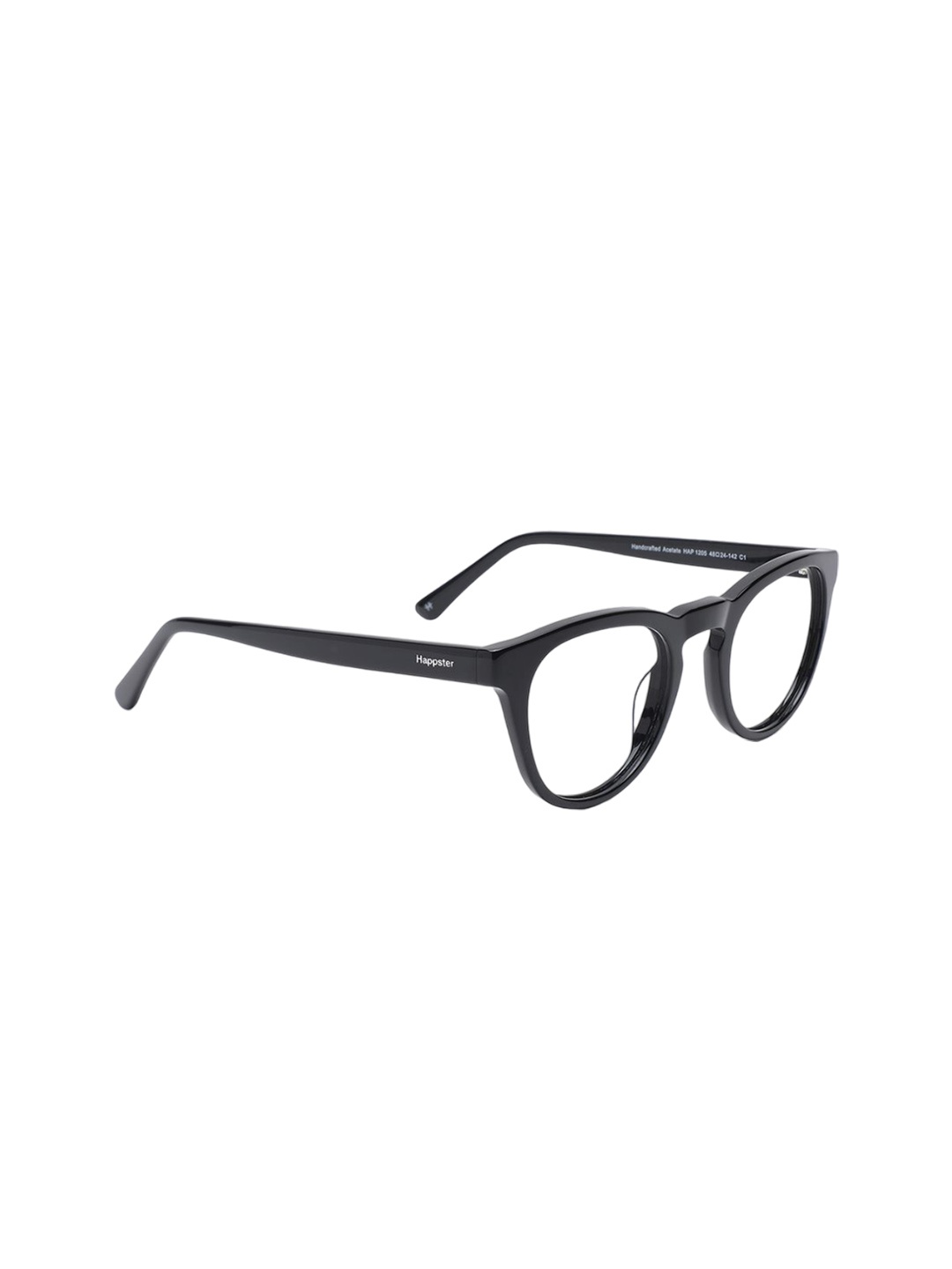 

Specsmakers Unisex Full Rim Round Frames FSFBKSBK48HAP1205, Black