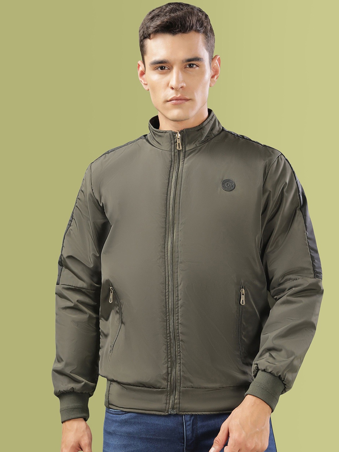 

Dollar Men Lightweight Bomber Jacket, Olive