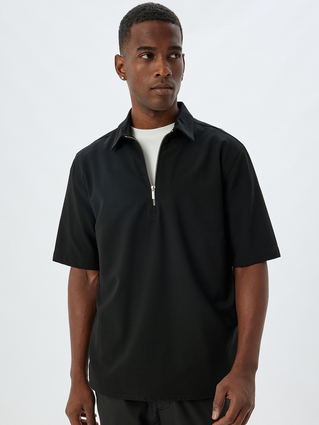 

Koton Men Opaque Casual Shirt, Black