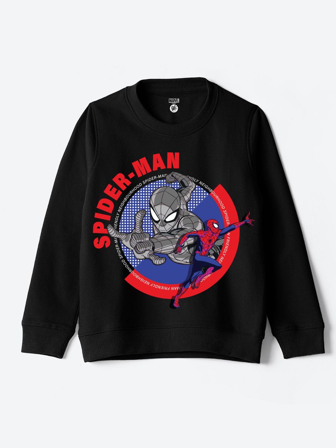 

YK Disney Boys Printed Pullover Sweatshirt, Black