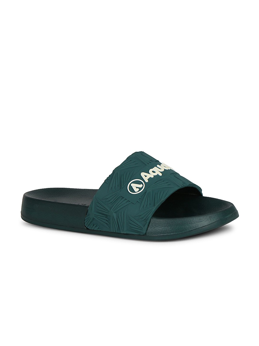 

Aqualite Men Printed Rubber Sliders, Green