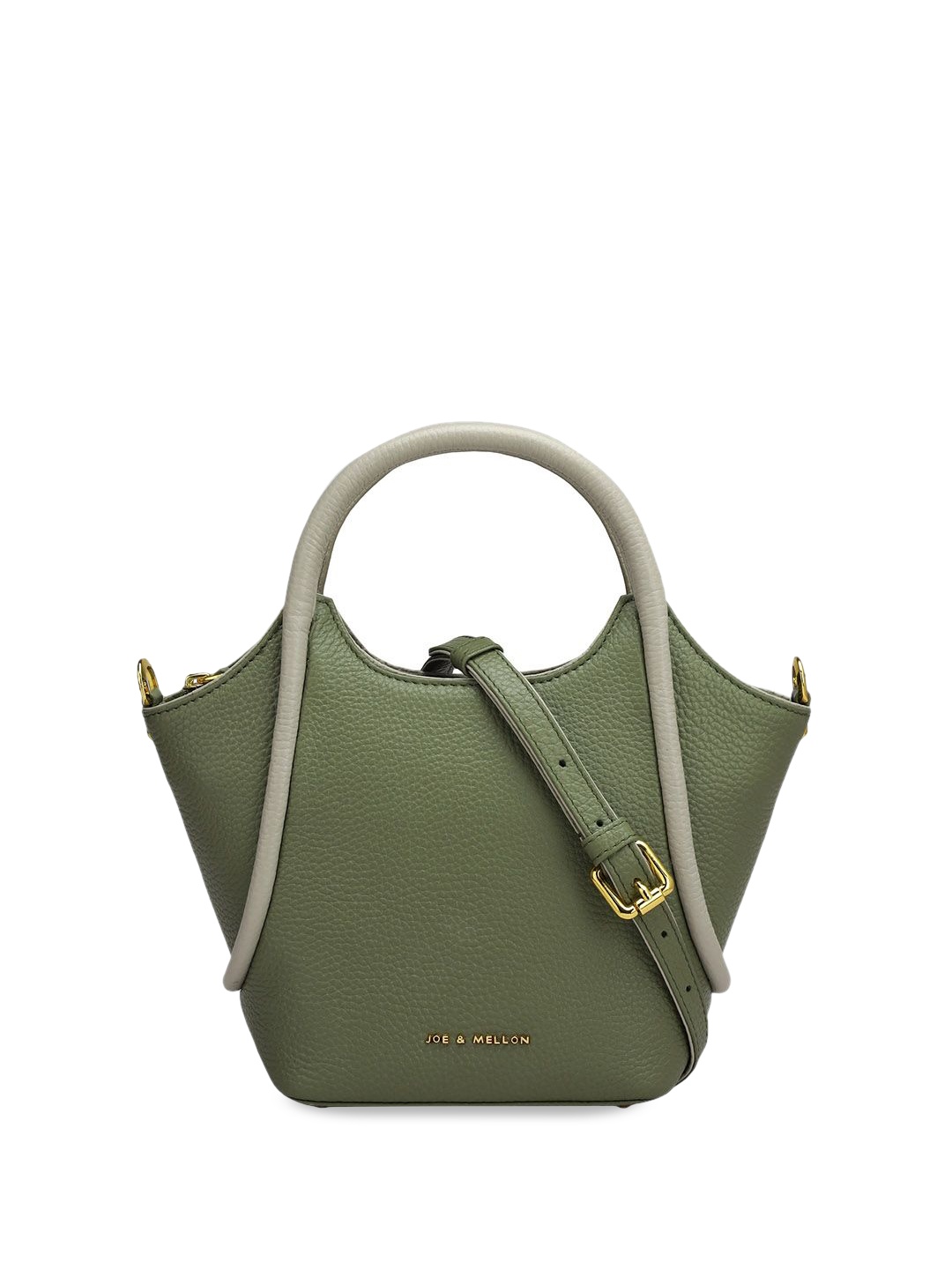 

Joe & Mellon Textured Leather Satchel, Green