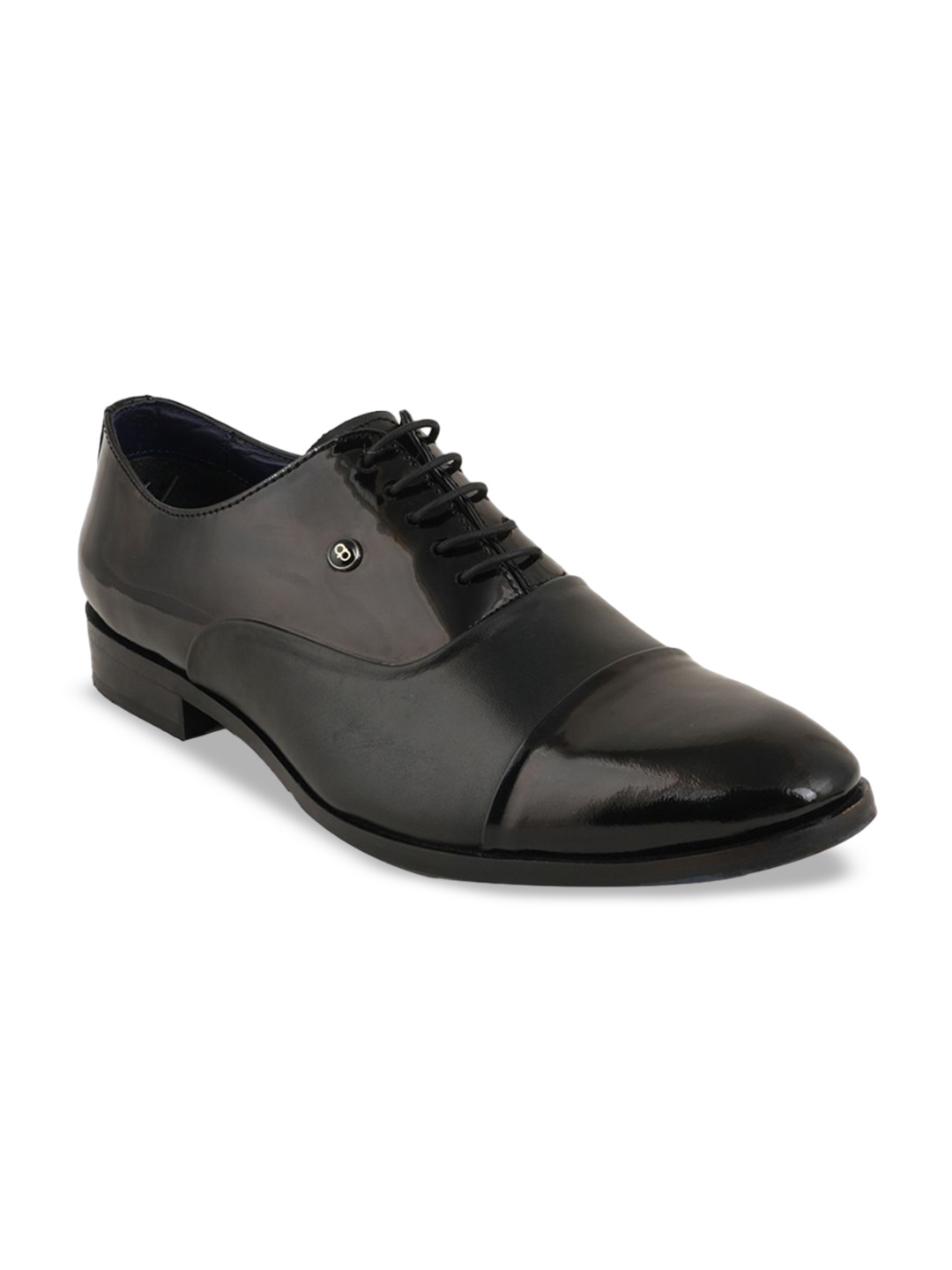 

pelle albero Men Leather Lace-Ups Oxfords Formal Shoes, Black