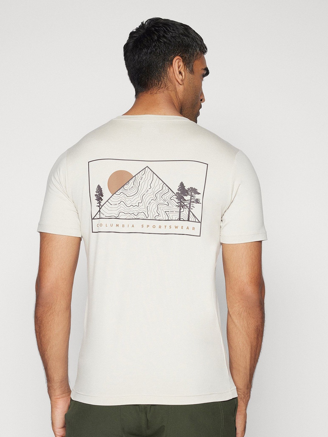 

Columbia Kwick Hike Back Graphic Short Sleeve Omni-Shade T-Shirt, Beige