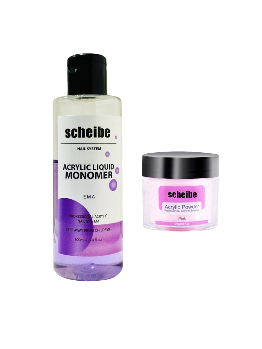 

Scheibe Liquid Q Monomer - 100 ml & Acrylic Powder - 25 g, Pink