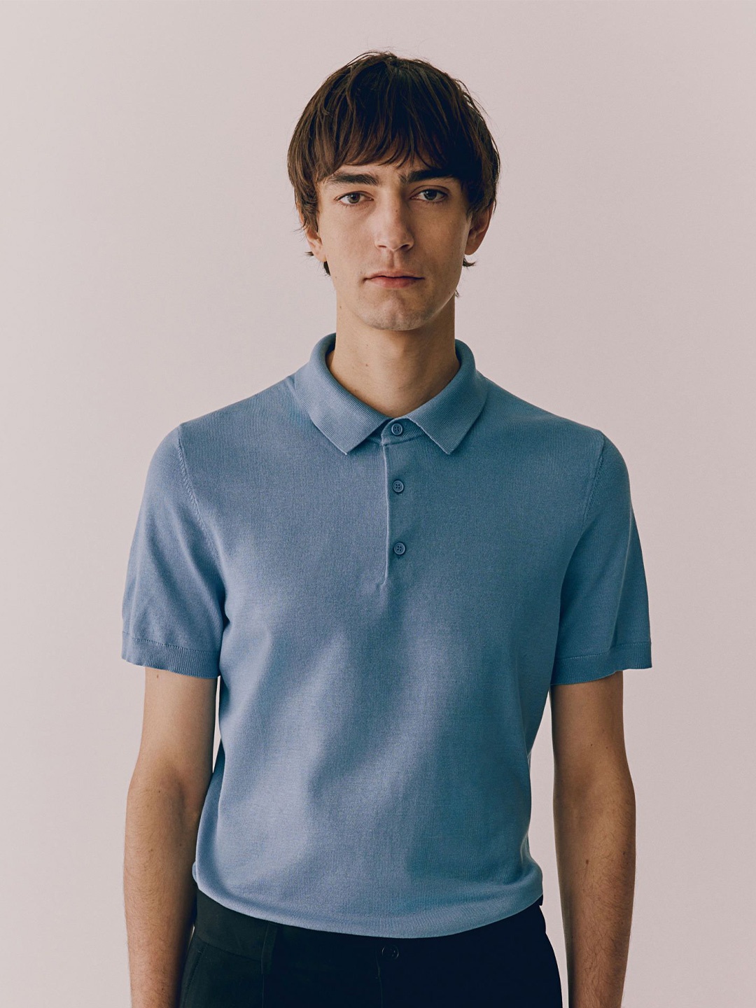

H&M Slim Fit Polo T-Shirt, Blue