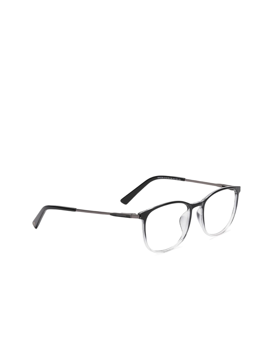 

Specsmakers Unisex Rimless Round Frames FSFBKDGM51SMO2238-Black Duo