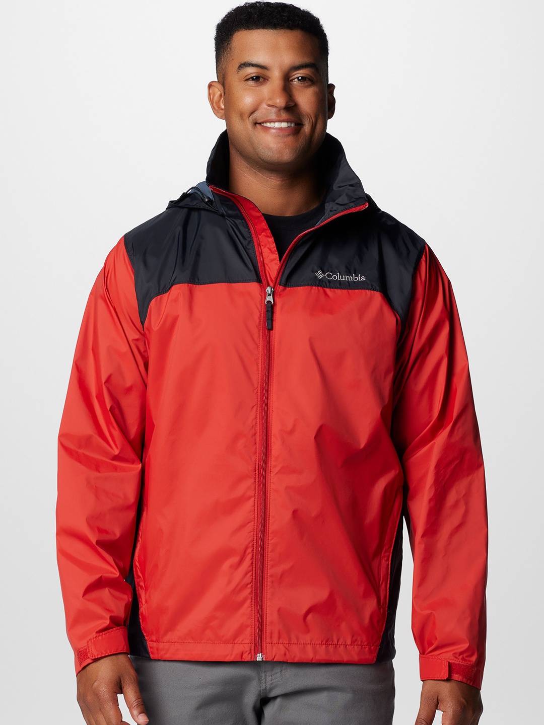 

Columbia Waterproof Hooded Rain Jacket, Orange