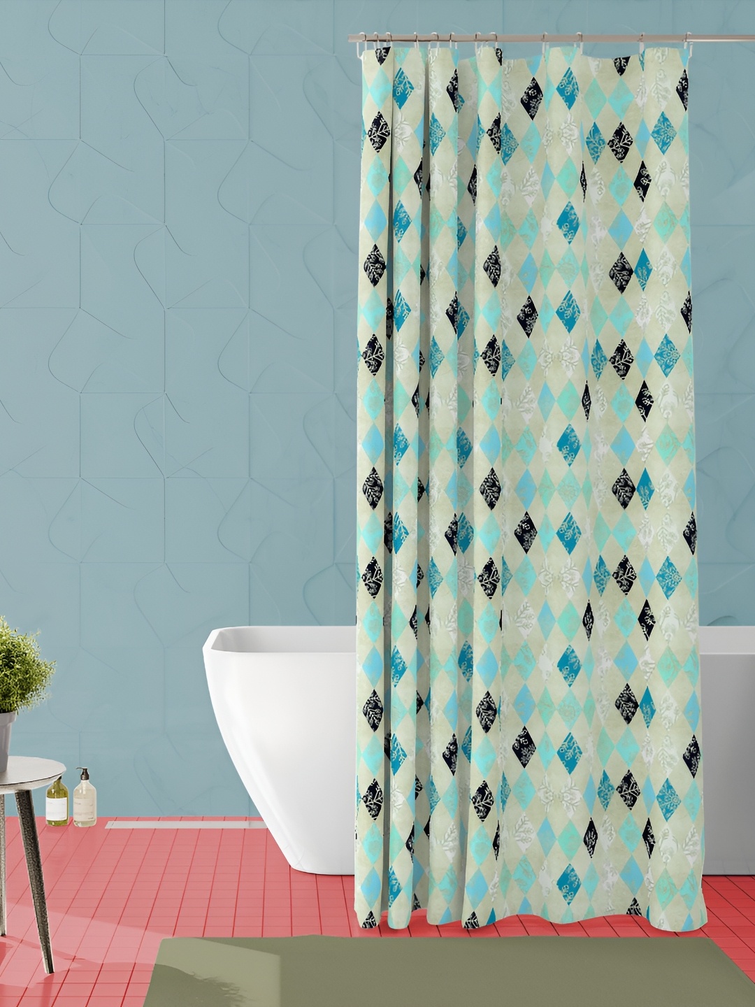 

ArtzFolio Single Piece Waterproof Polyester Shower Curtain, Multi