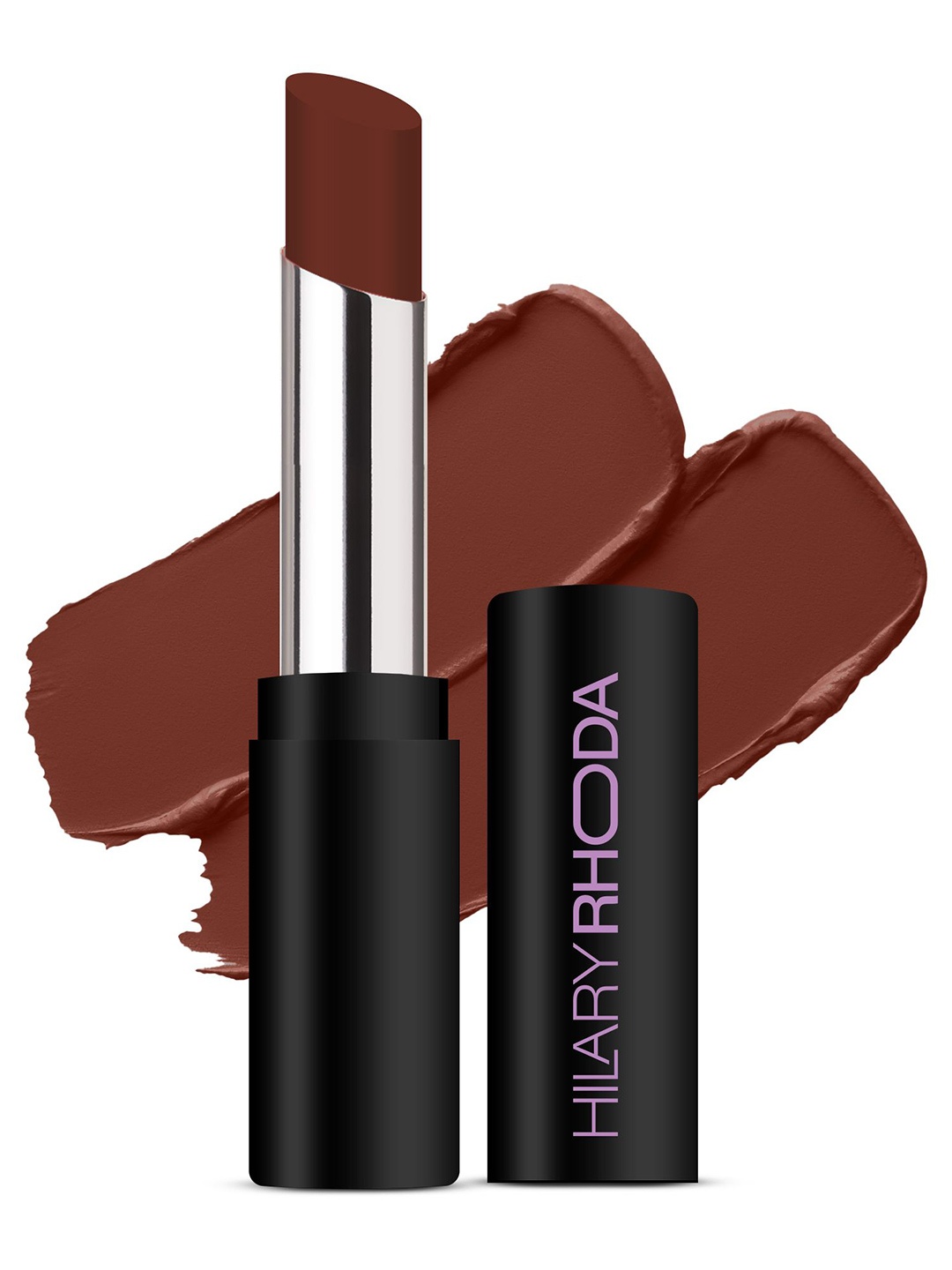 

Hilary Rhoda Power Stay Non-Transfer Matte Lipstick with Shea Butter - Hazelnut 08, Brown