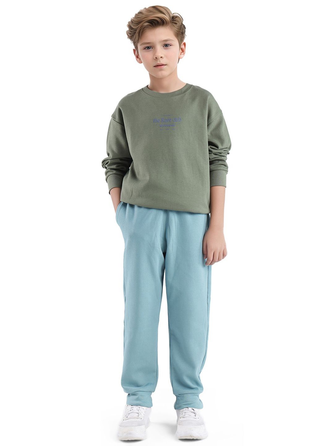 

Rare Ones Boys Hd Print With Twill Texture Sweatshirt, Green