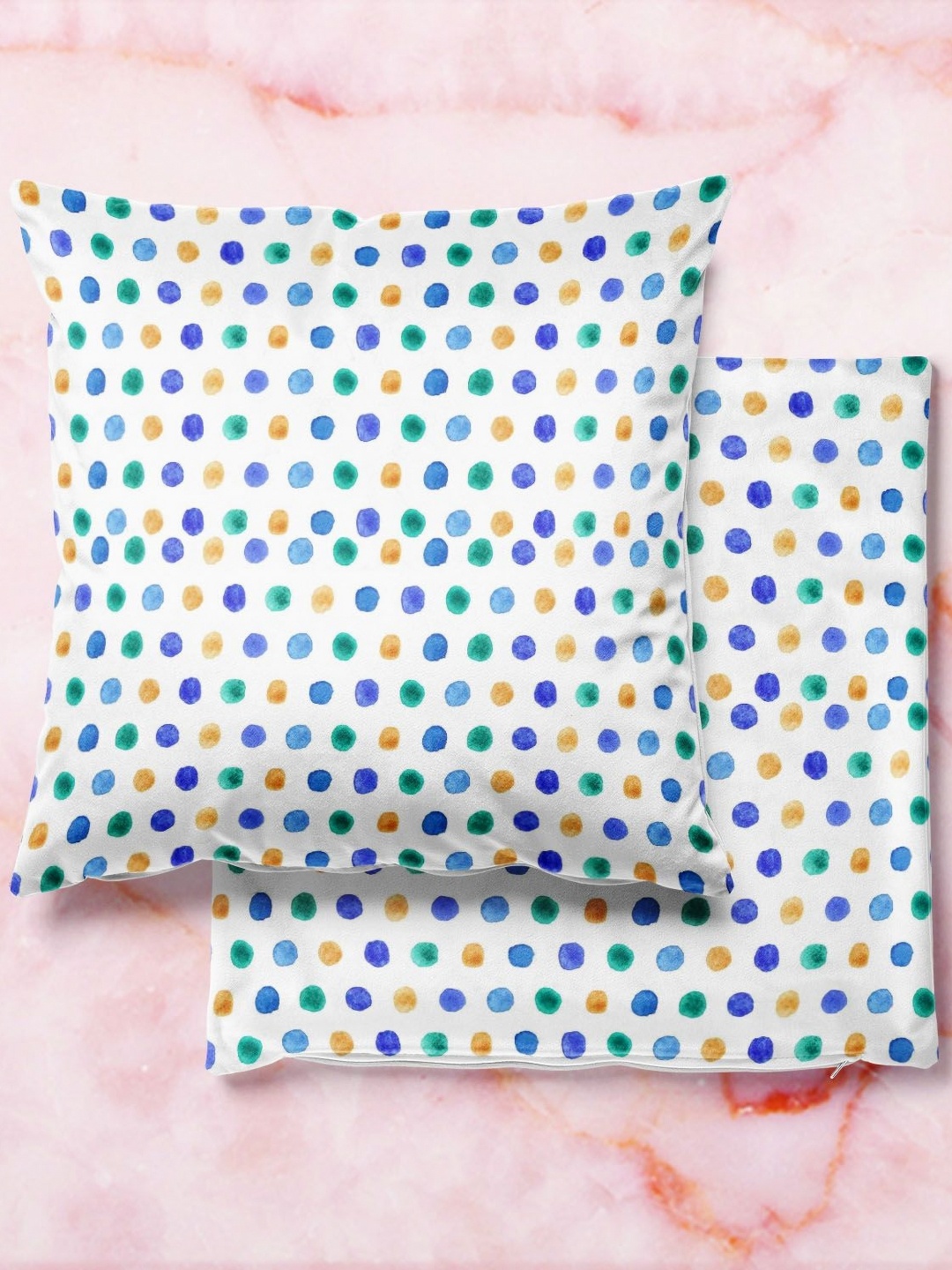 

ArtzFolio Multicoloured Set of 2 Velvet Square Cushion Covers, Multi