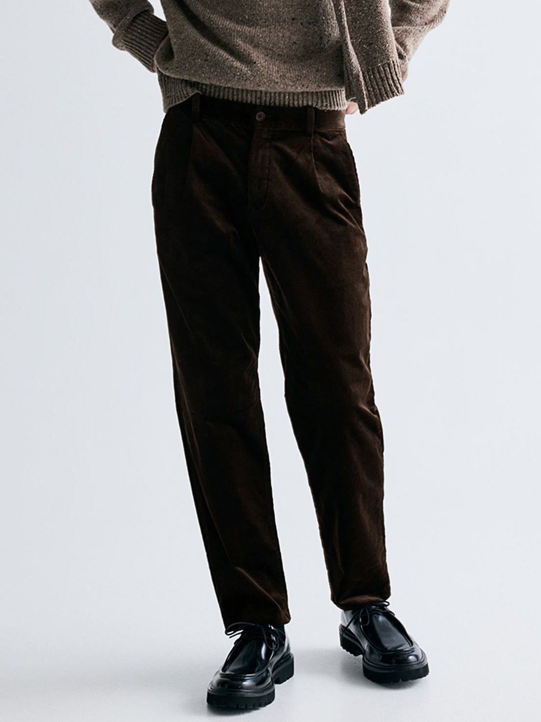 

H&M Men Corduroy Trousers, Brown