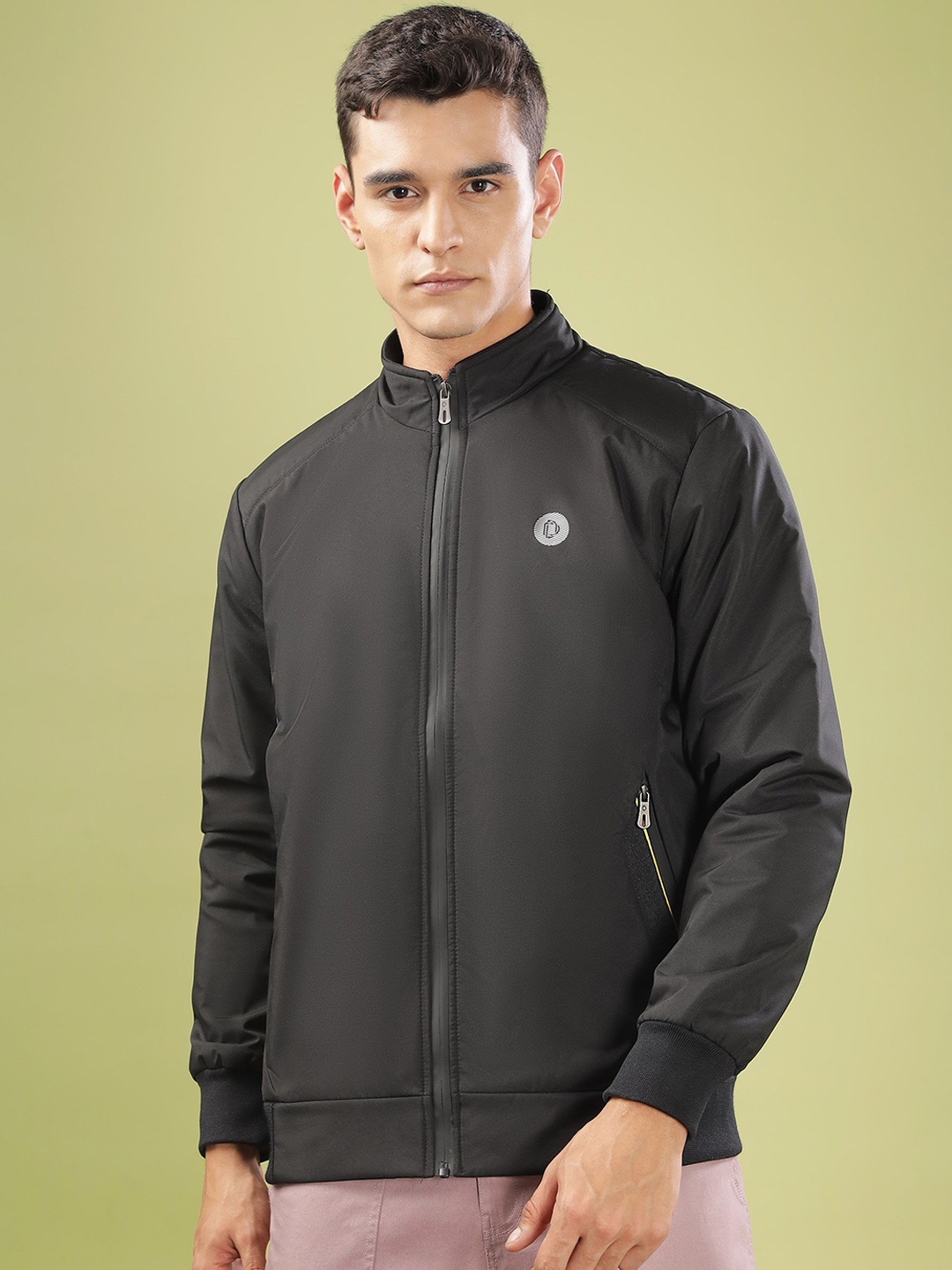 

Dollar Men Lightweight Bomber Jacket, Black