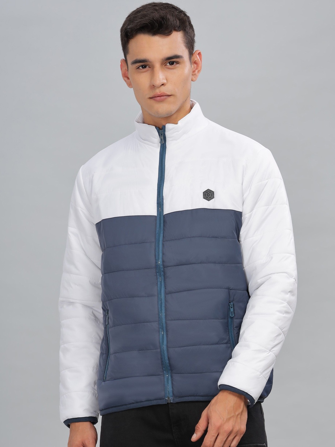 

Dollar Men Lightweight Bomber Jacket, Grey