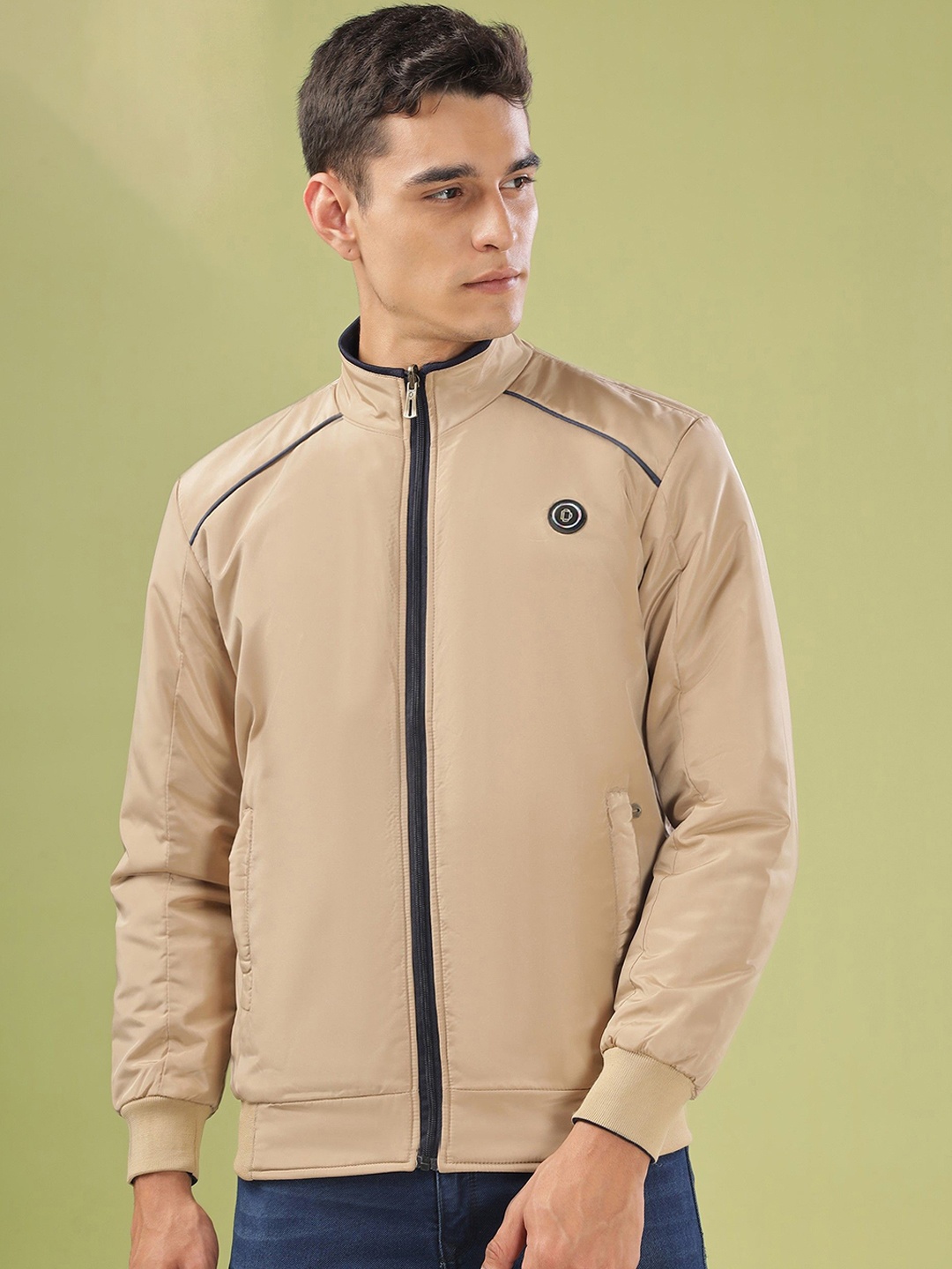 

Dollar Men Lightweight Bomber Jacket, Beige