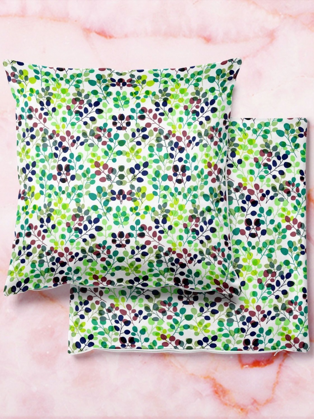 

ArtzFolio Multicoloured Set of 2 Velvet Square Cushion Covers, Multi