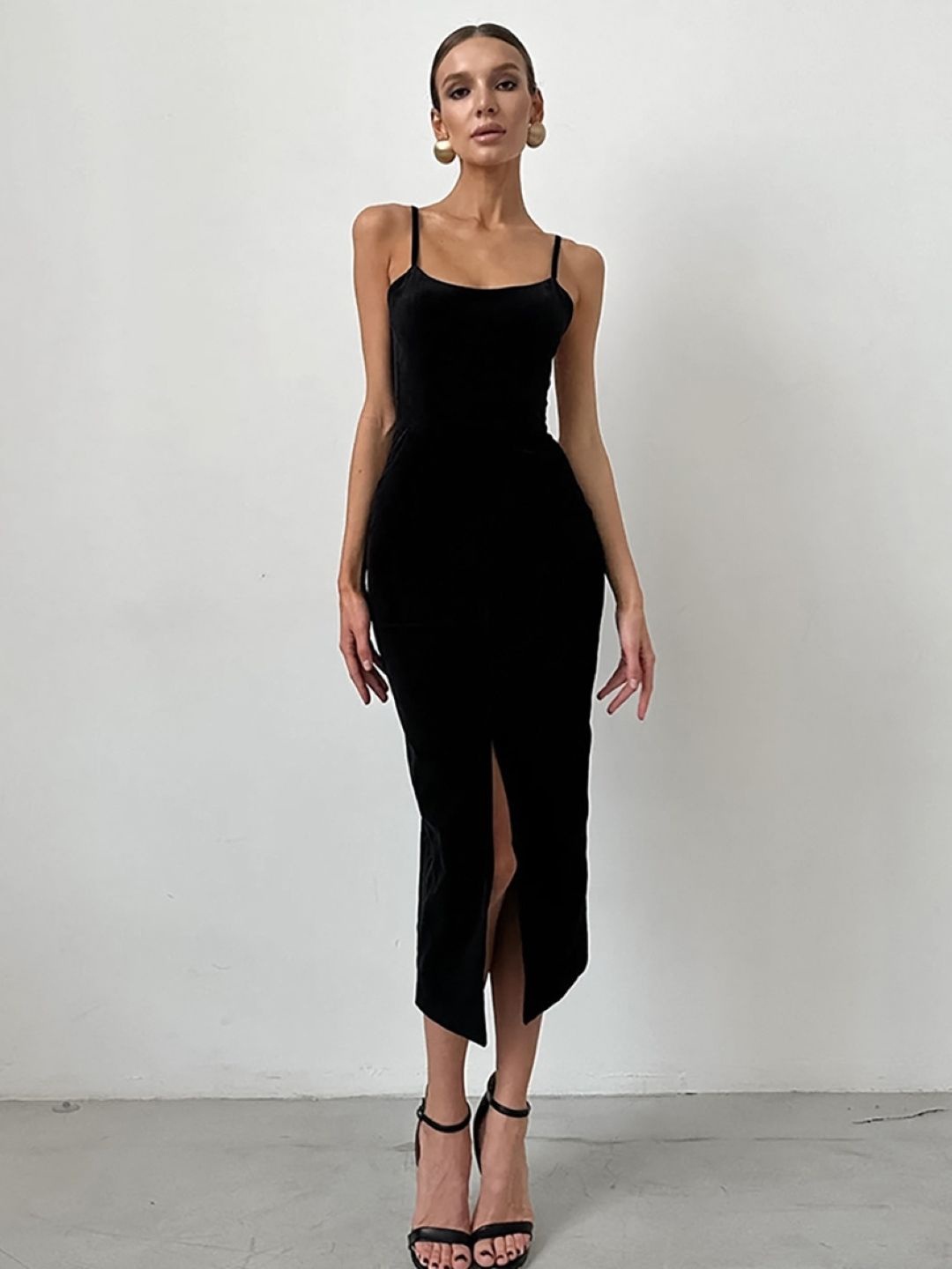 

StyleCast Women Bodycon Midi Dress, Black
