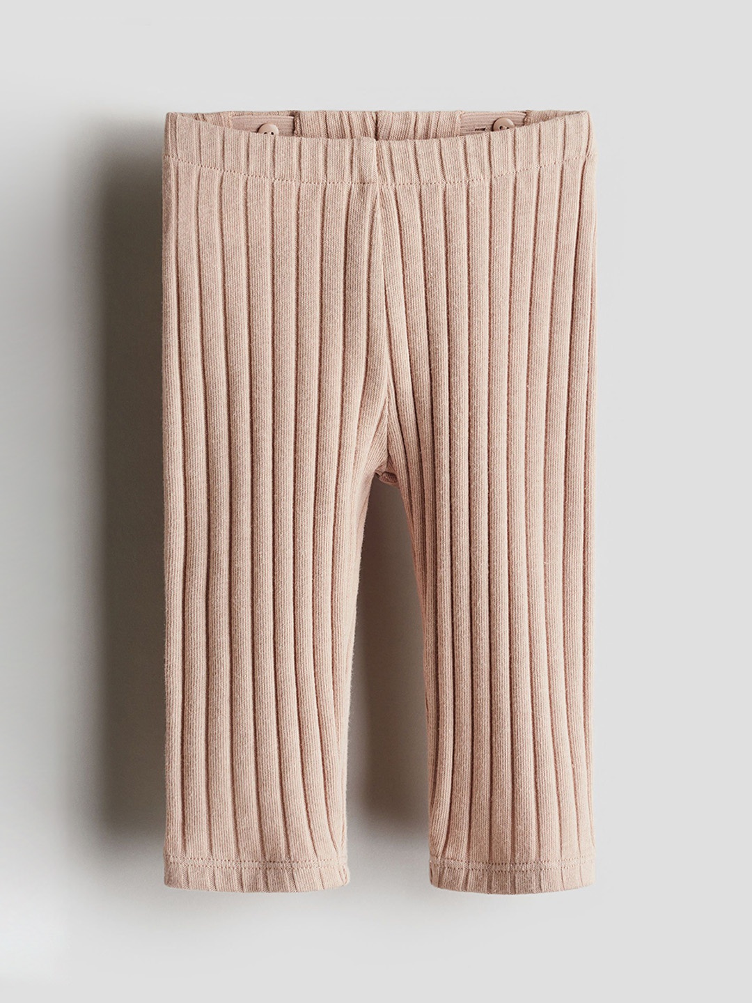 

H&M Boys Wide-Ribbed Leggings, Pink