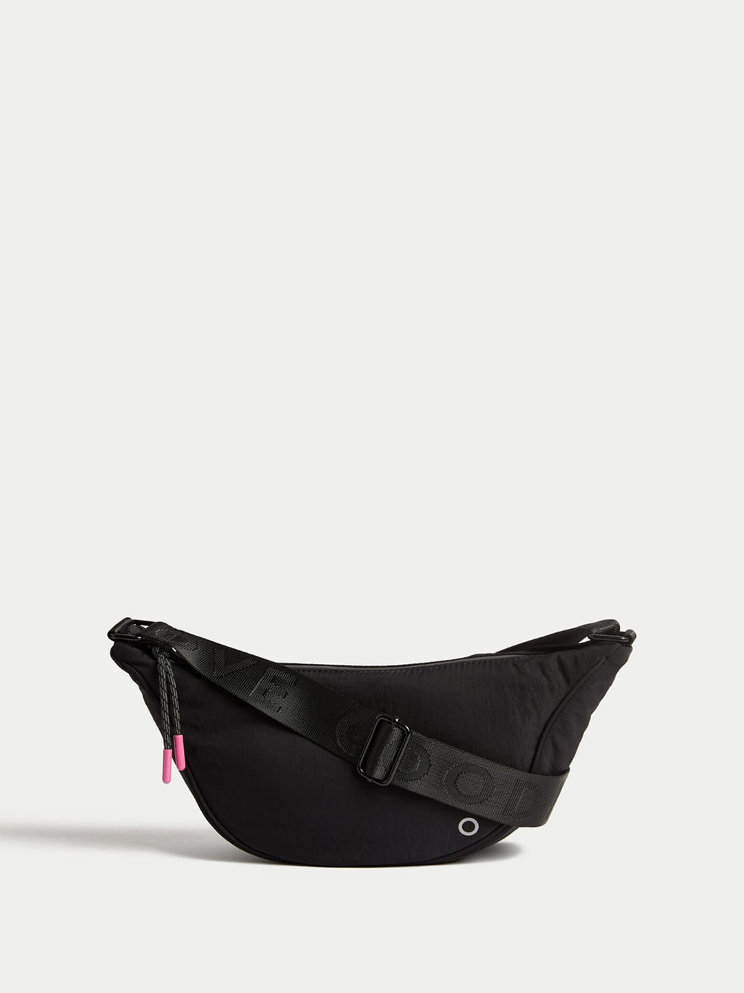 

Marks & Spencer Half Moon Sling Bag with Bow Detail, Black