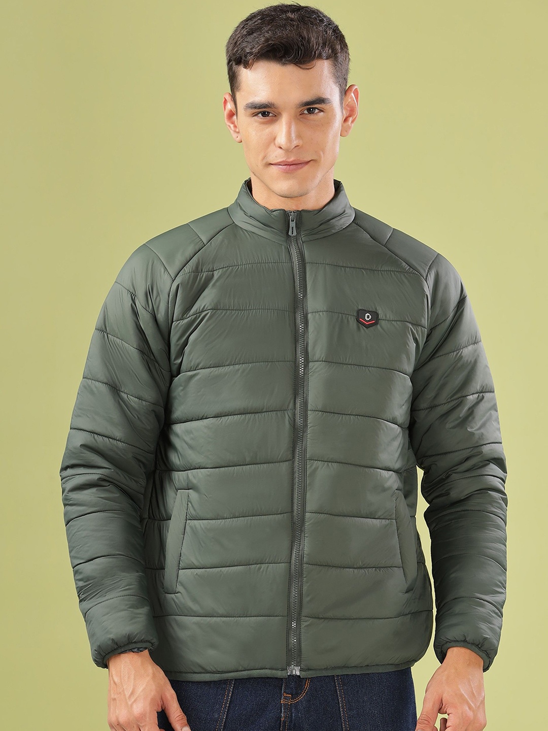 

Dollar Men Lightweight Bomber Jacket, Green