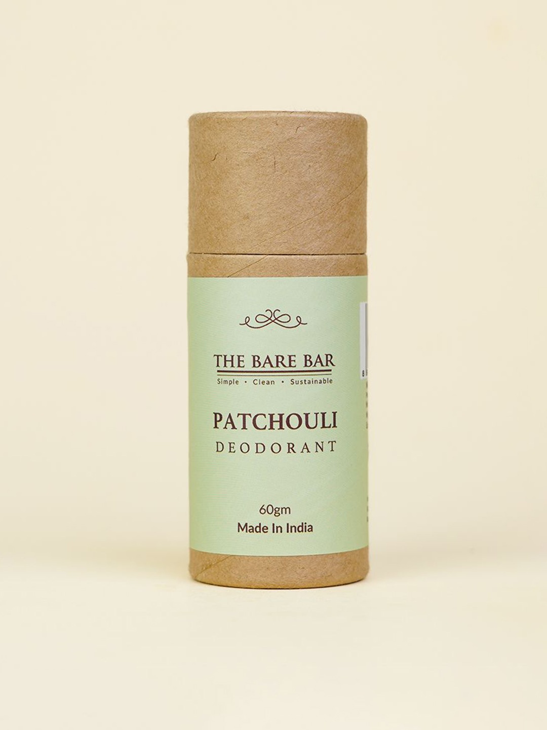 

The Bare Bar Patchouli Deodorant- 60 g, Cream