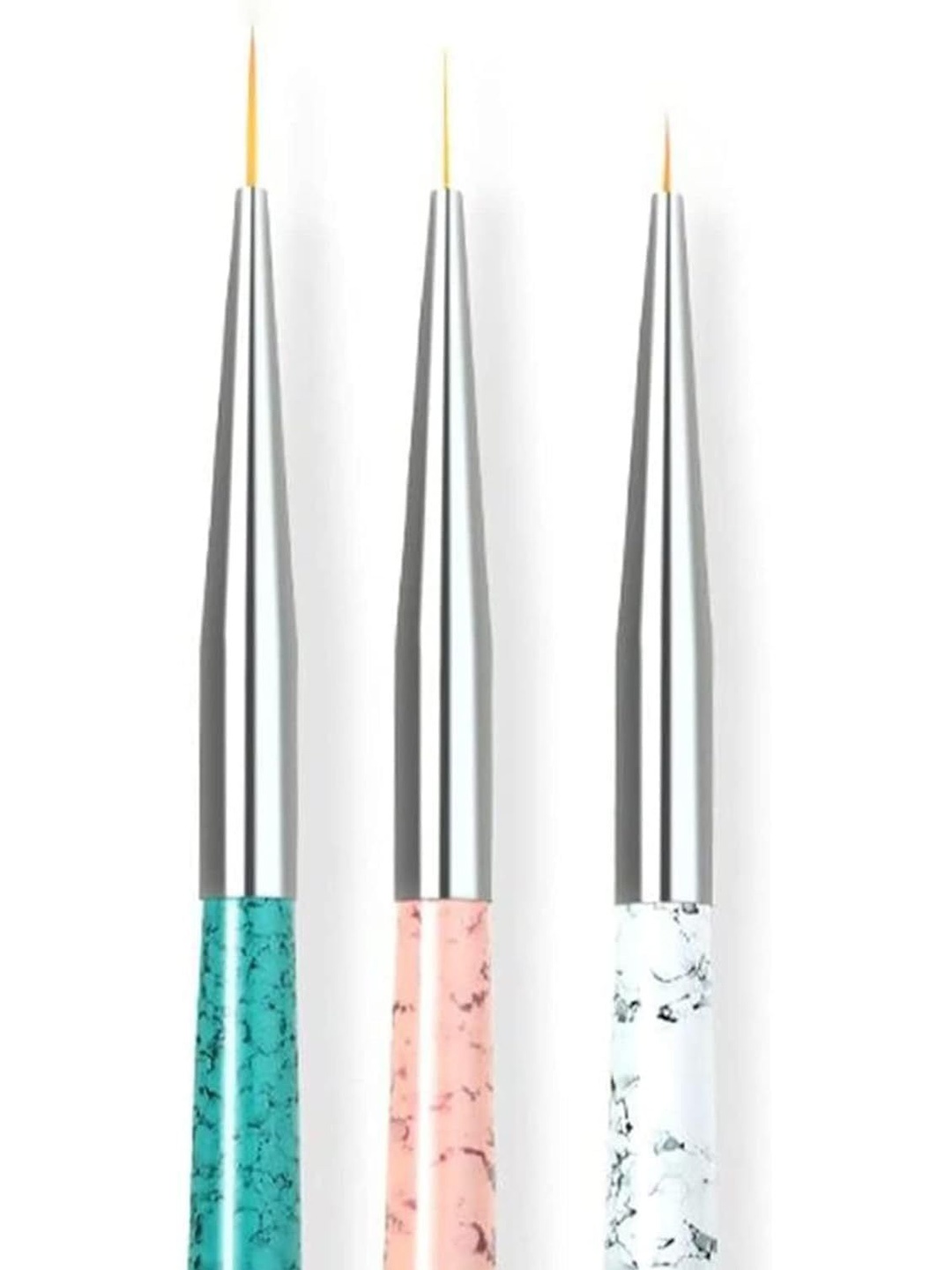 

Scheibe Set Of 3 Nail Art Detailing Brushes, Green