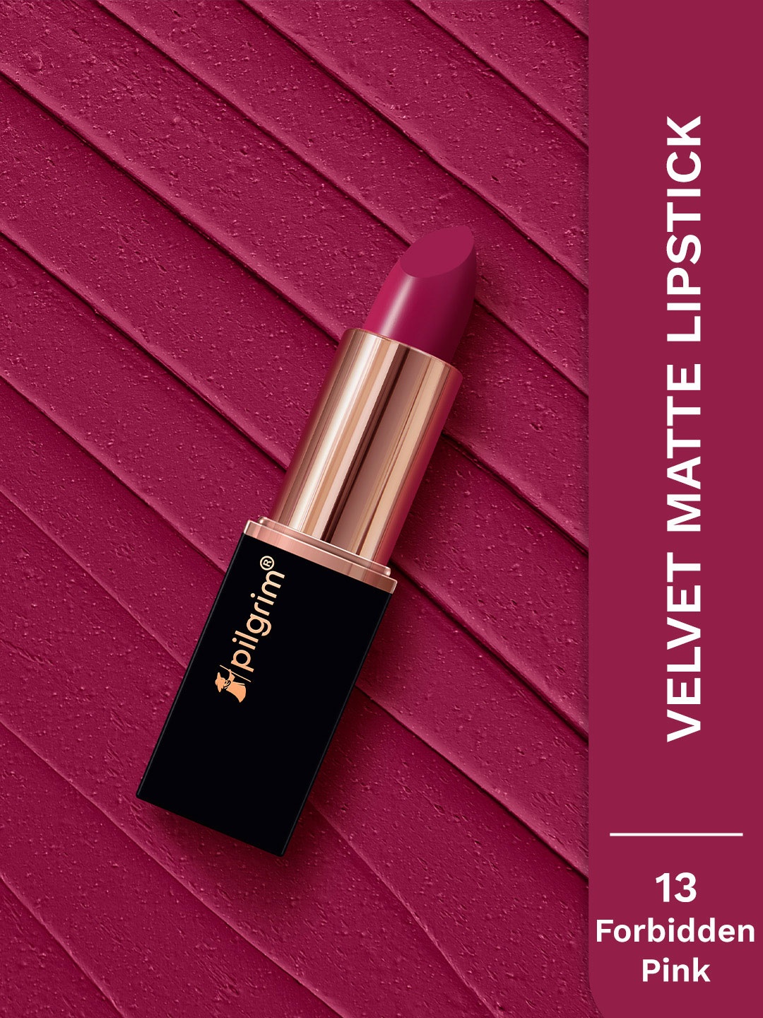 

Pilgrim Matte Bullet Intense Colour Transferproof Smudgeproof Lipstick- Forbidden Pink 13