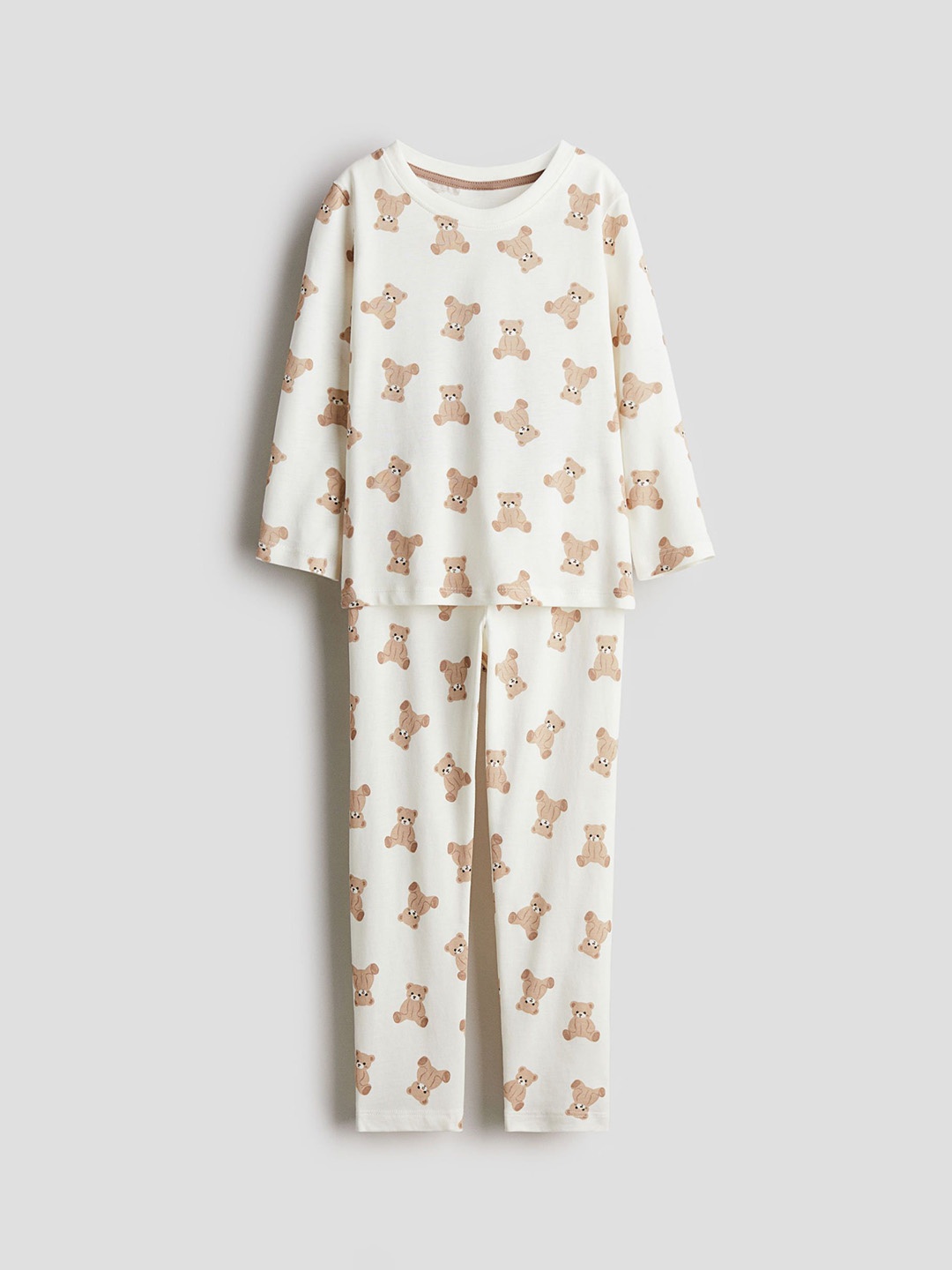 

H&M Girls Printed Cotton Pyjamas, White