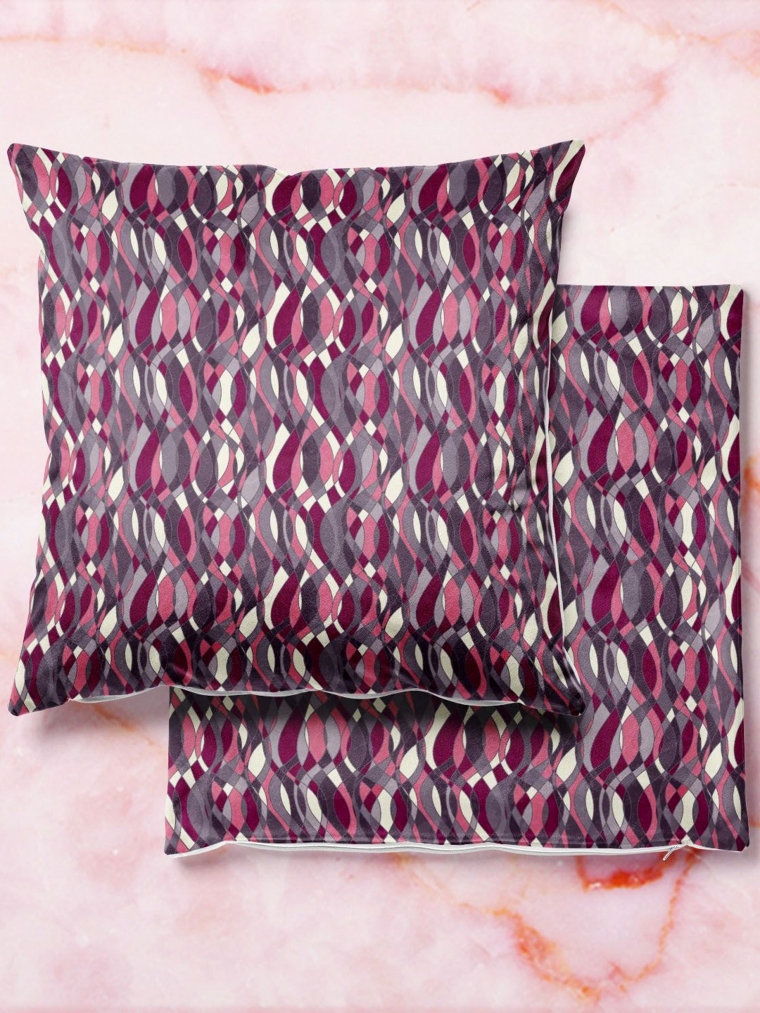 

ArtzFolio Multicoloured Set of 2 Velvet Square Cushion Covers, Multi