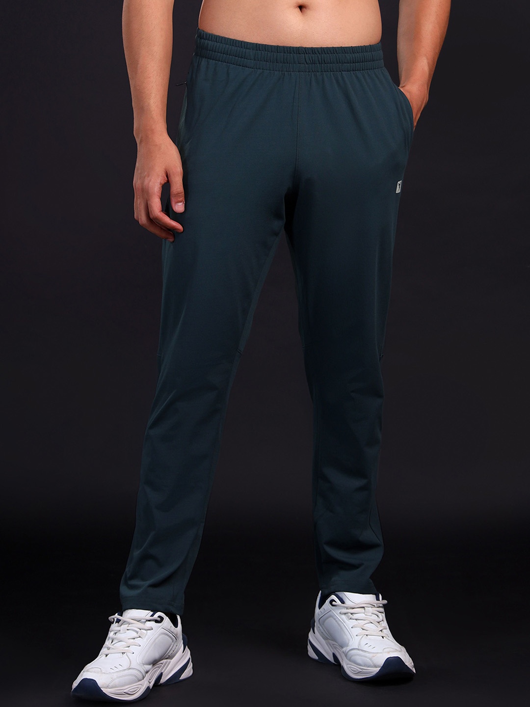 

Technosport Men Rapid-Dry Slim Fit Track Pants, Charcoal